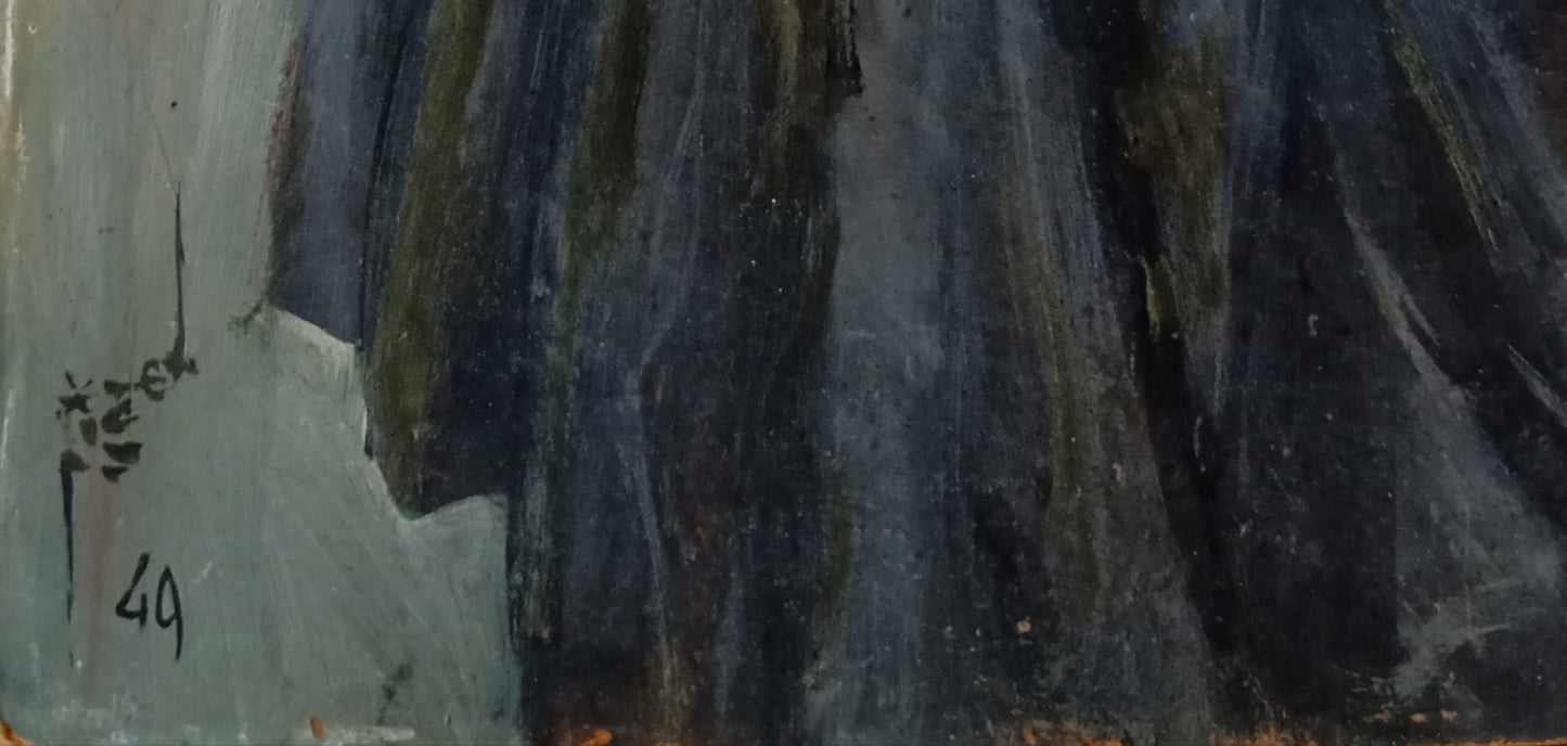 Portrait en pied d'une femme élégante