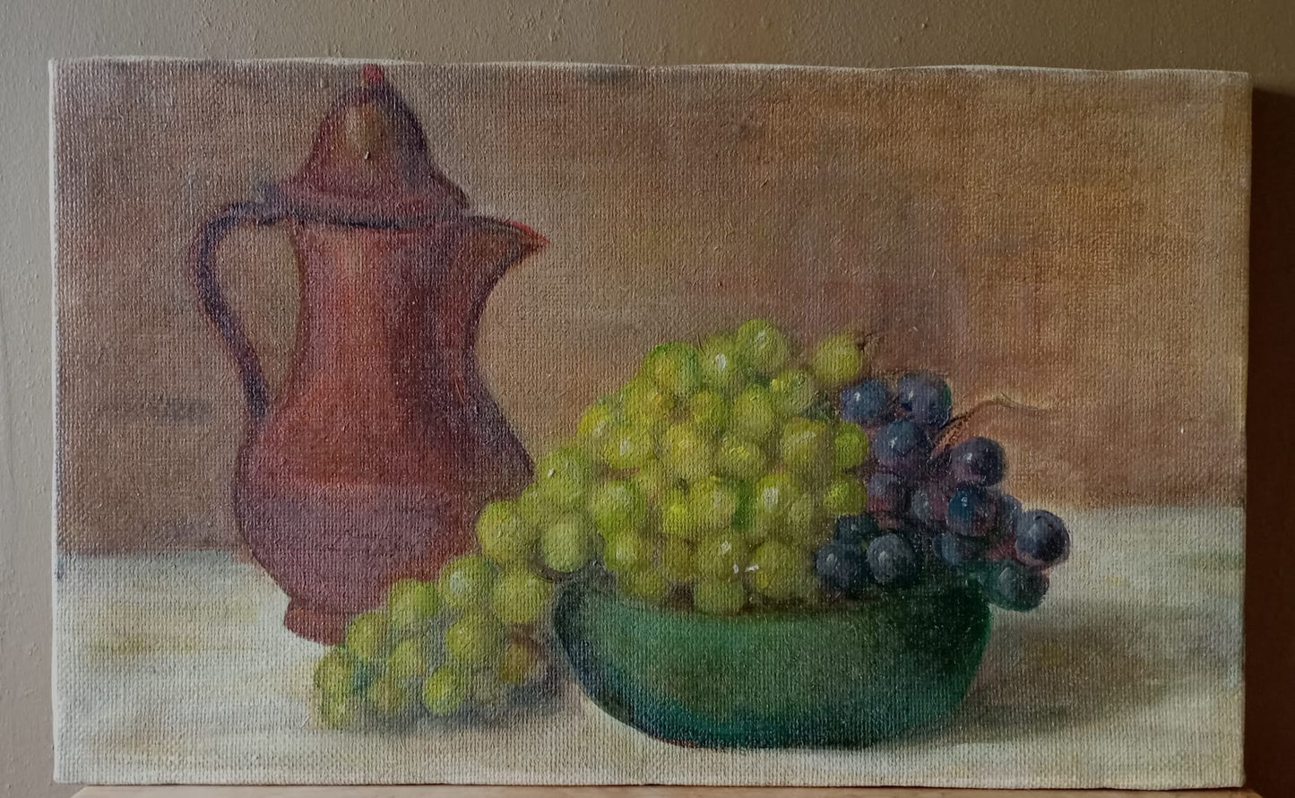 Nature morte. Pichet et raisin