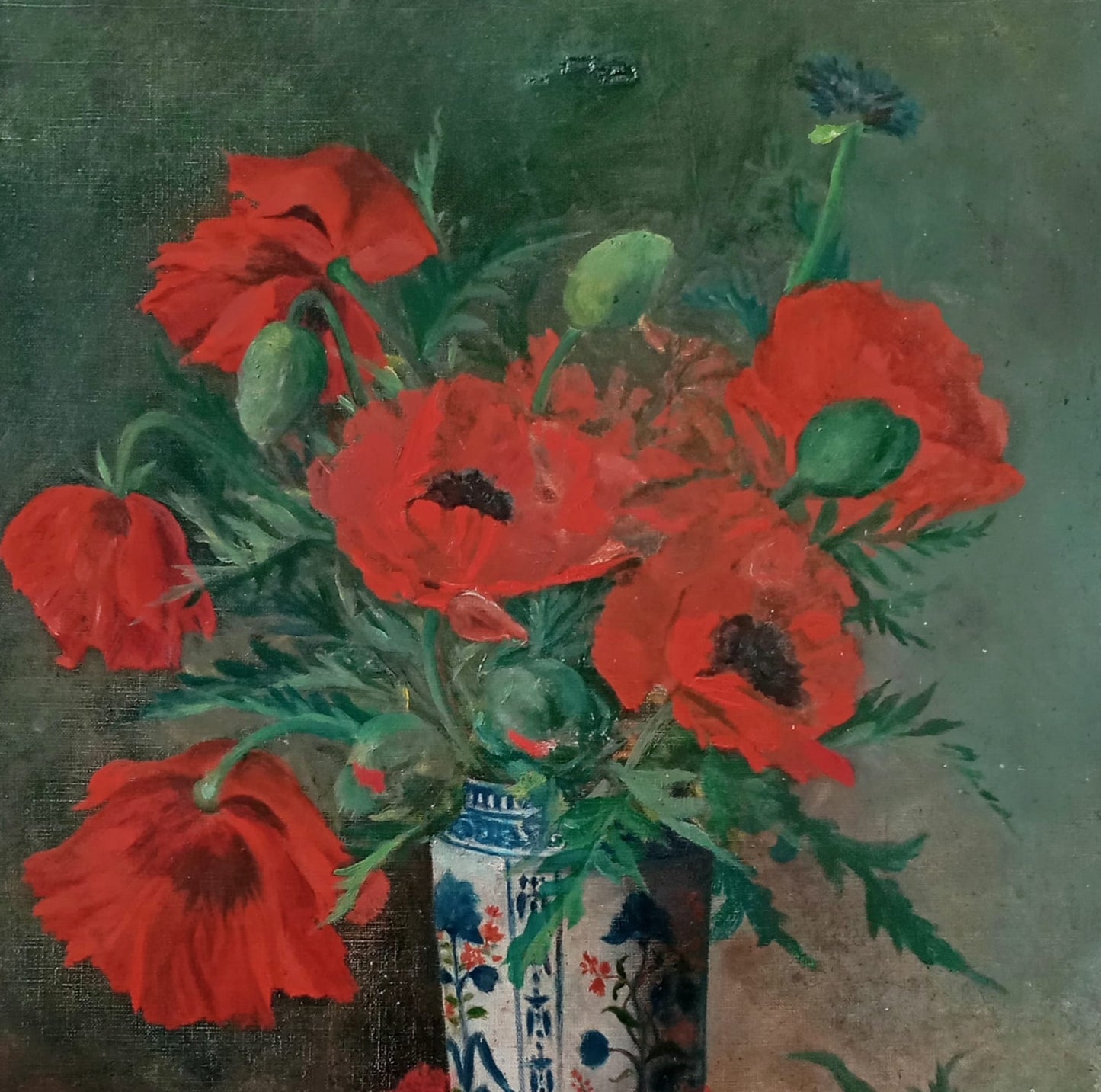 Still life. Bouquet of poppies