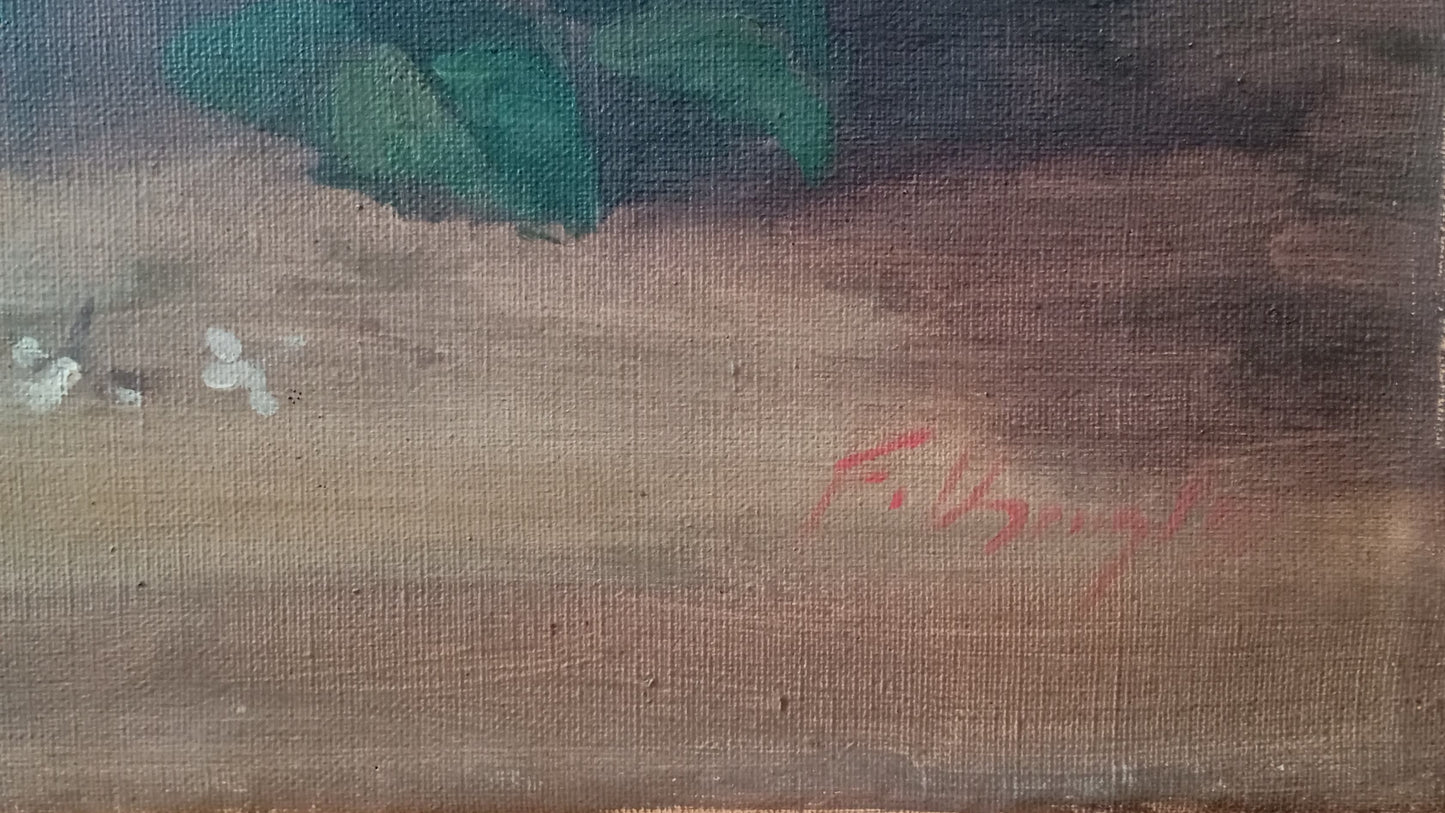 Nature morte ancienne aux lilas