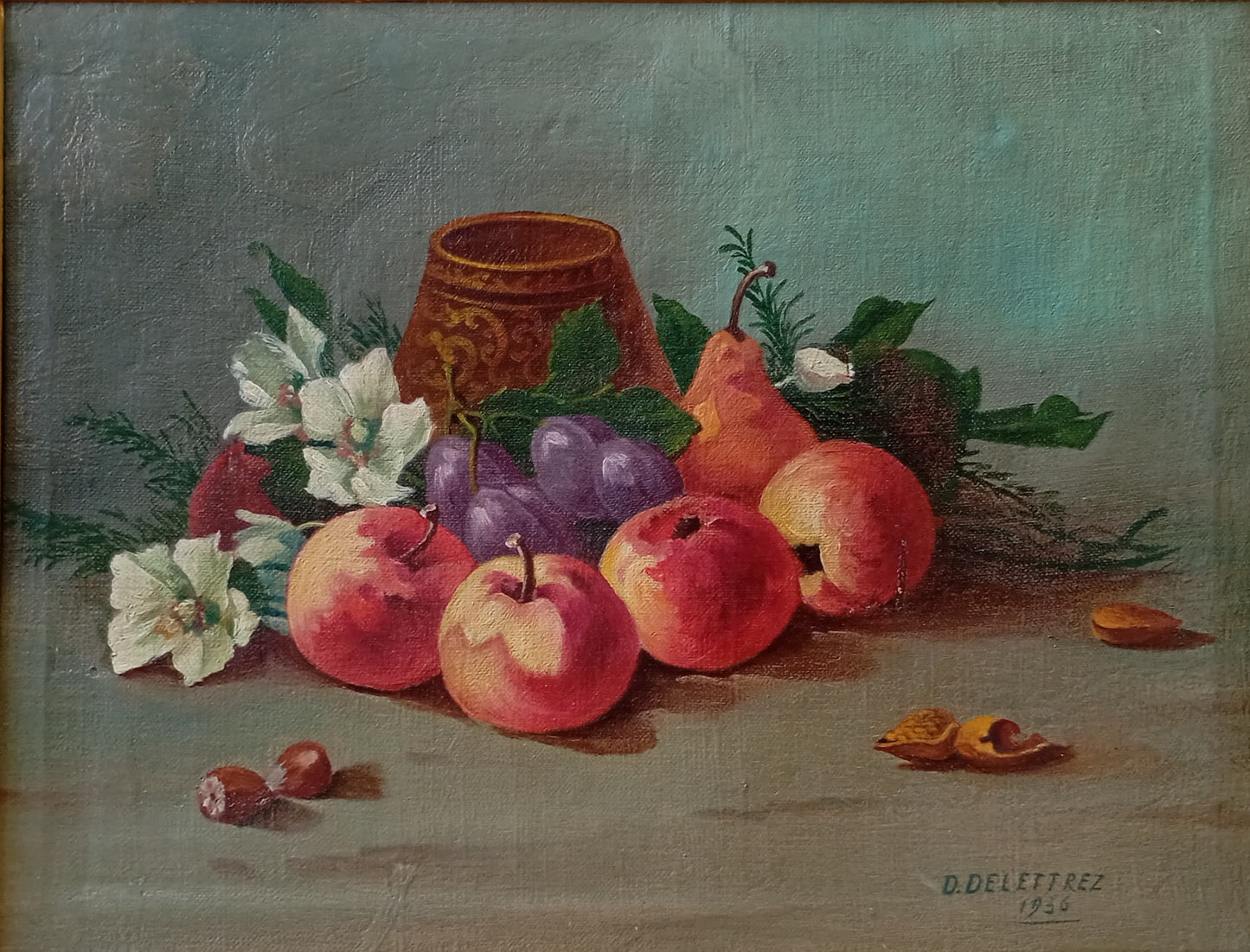 Nature morte ancienne aux fruits