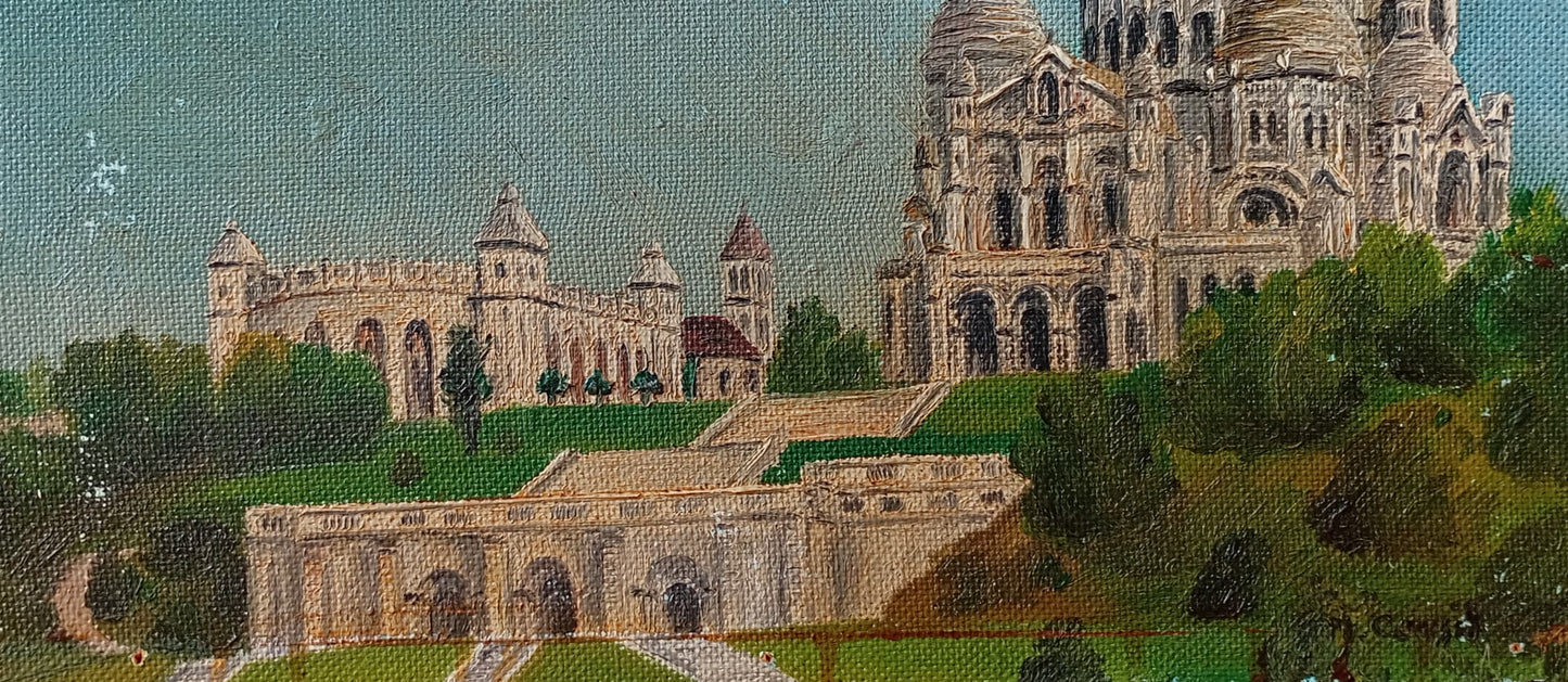 Tableau ancien Sacré-Coeur