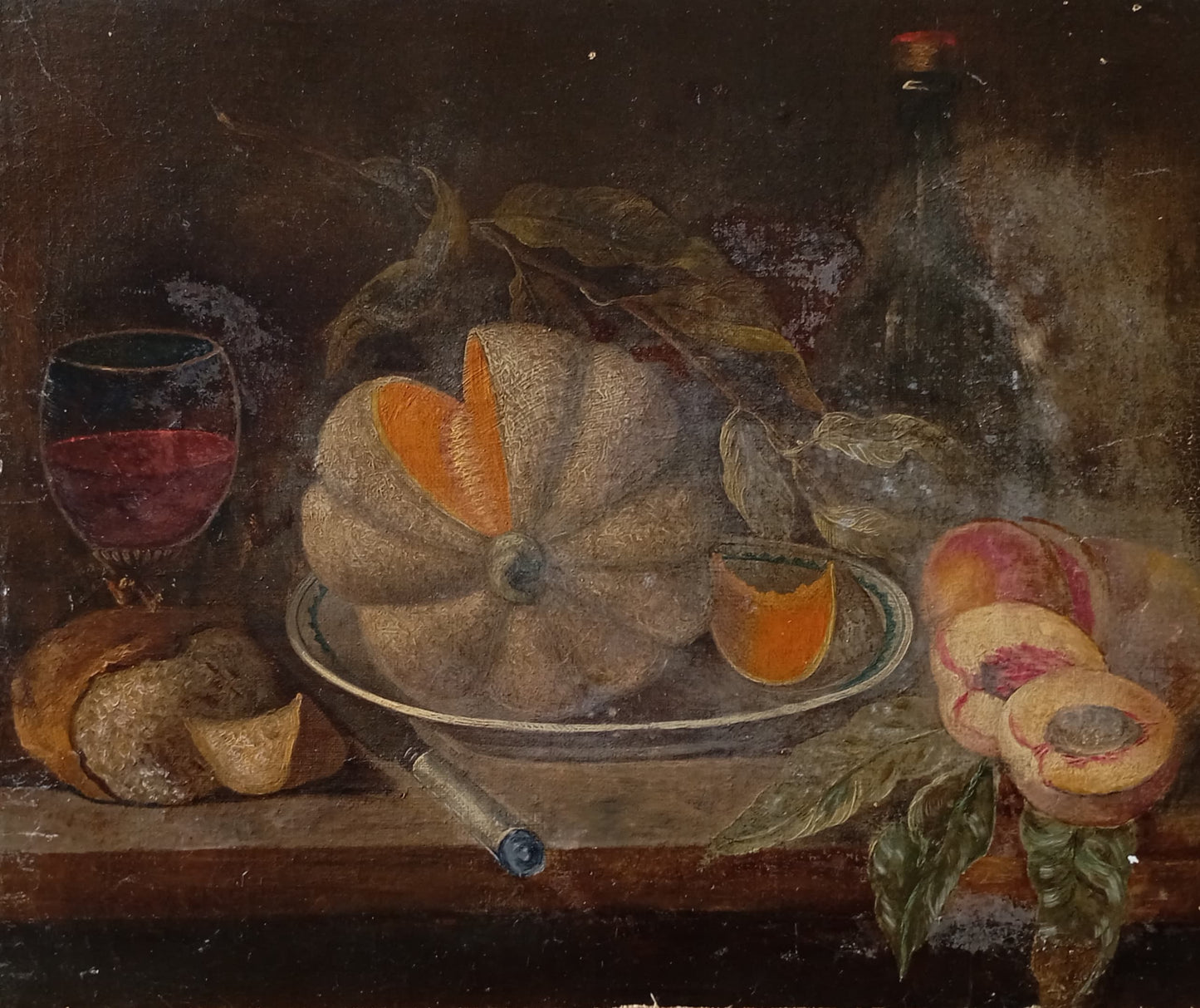 Nature morte ancienne aux fruits