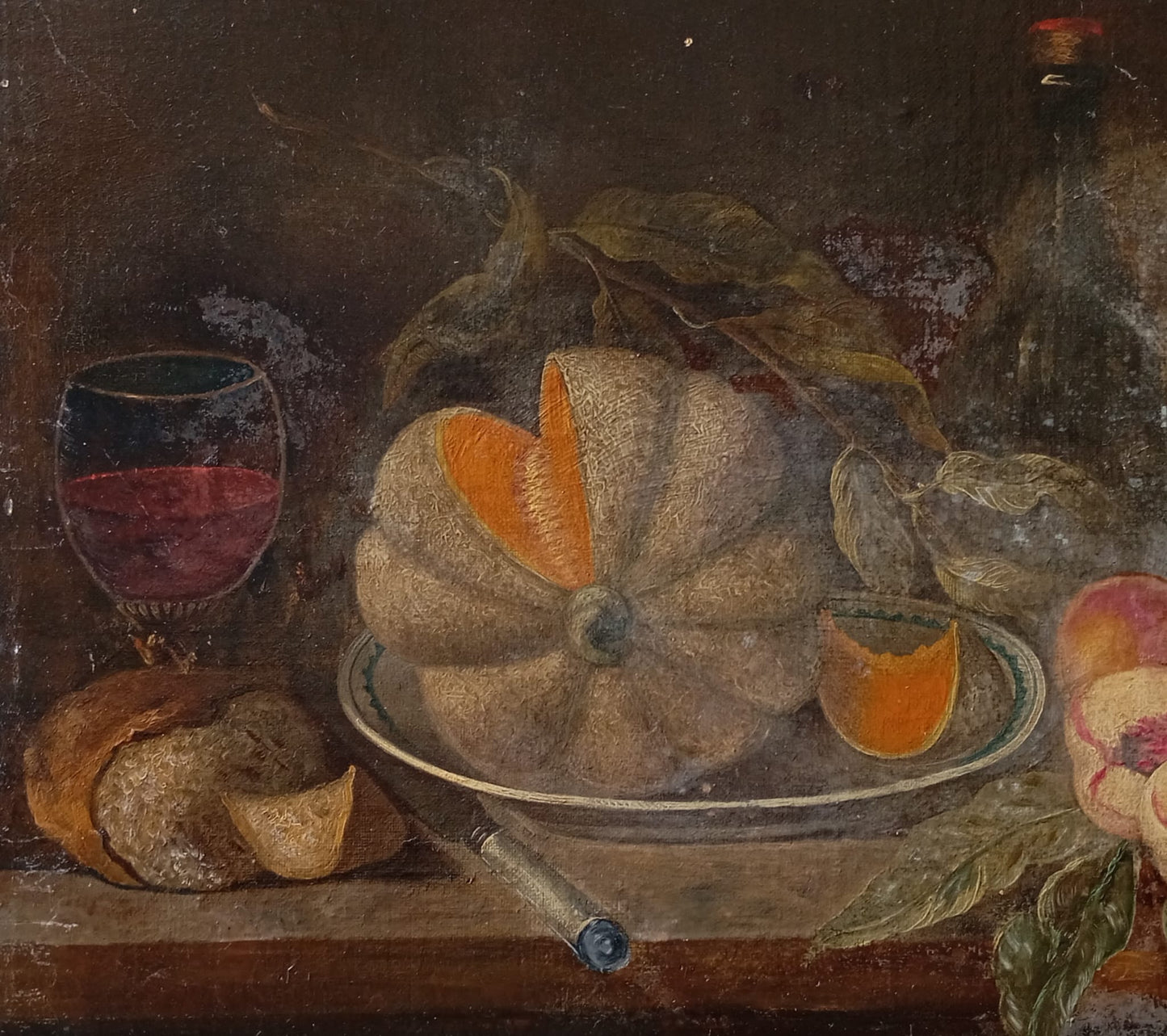 Nature morte ancienne aux fruits