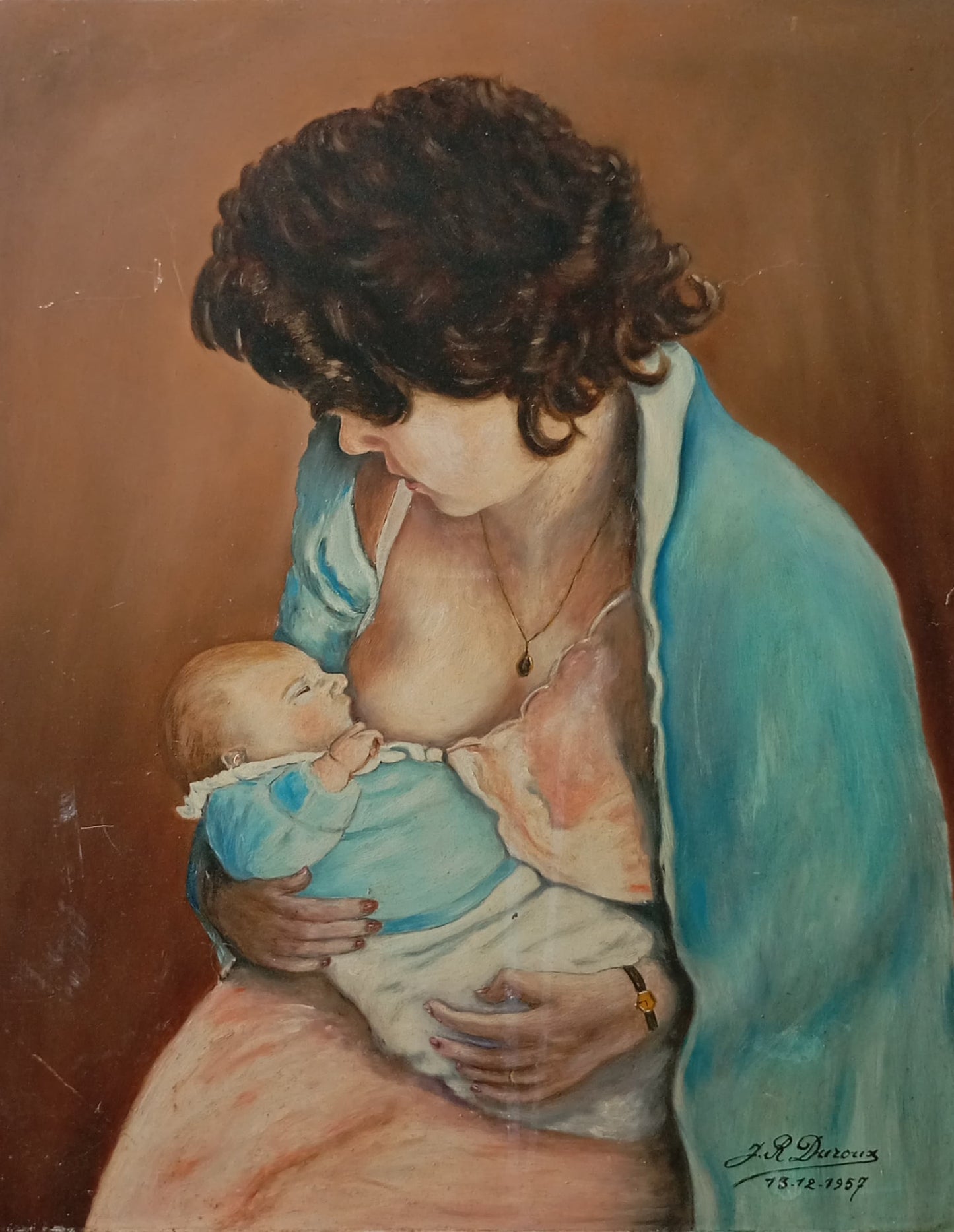 Portrait d'une mère avec son enfant