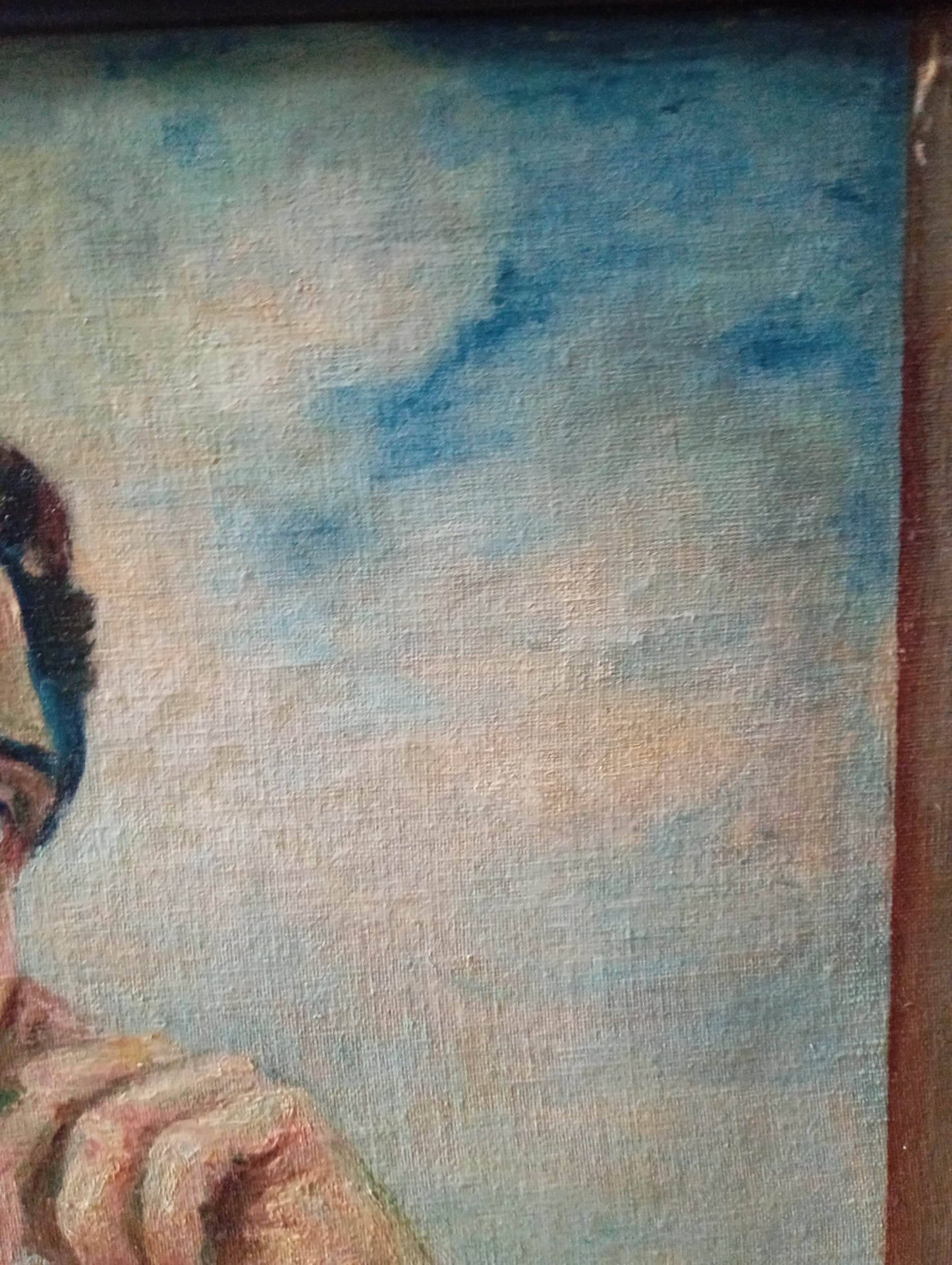 Portrait of a dandy in indoor attire