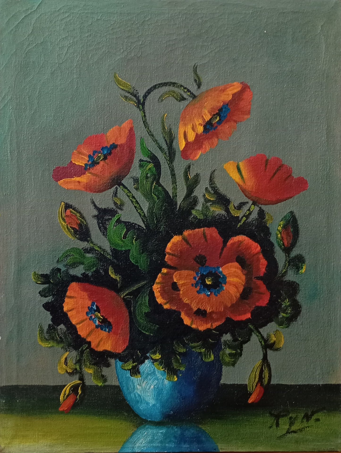 Nature morte aux coquelicots