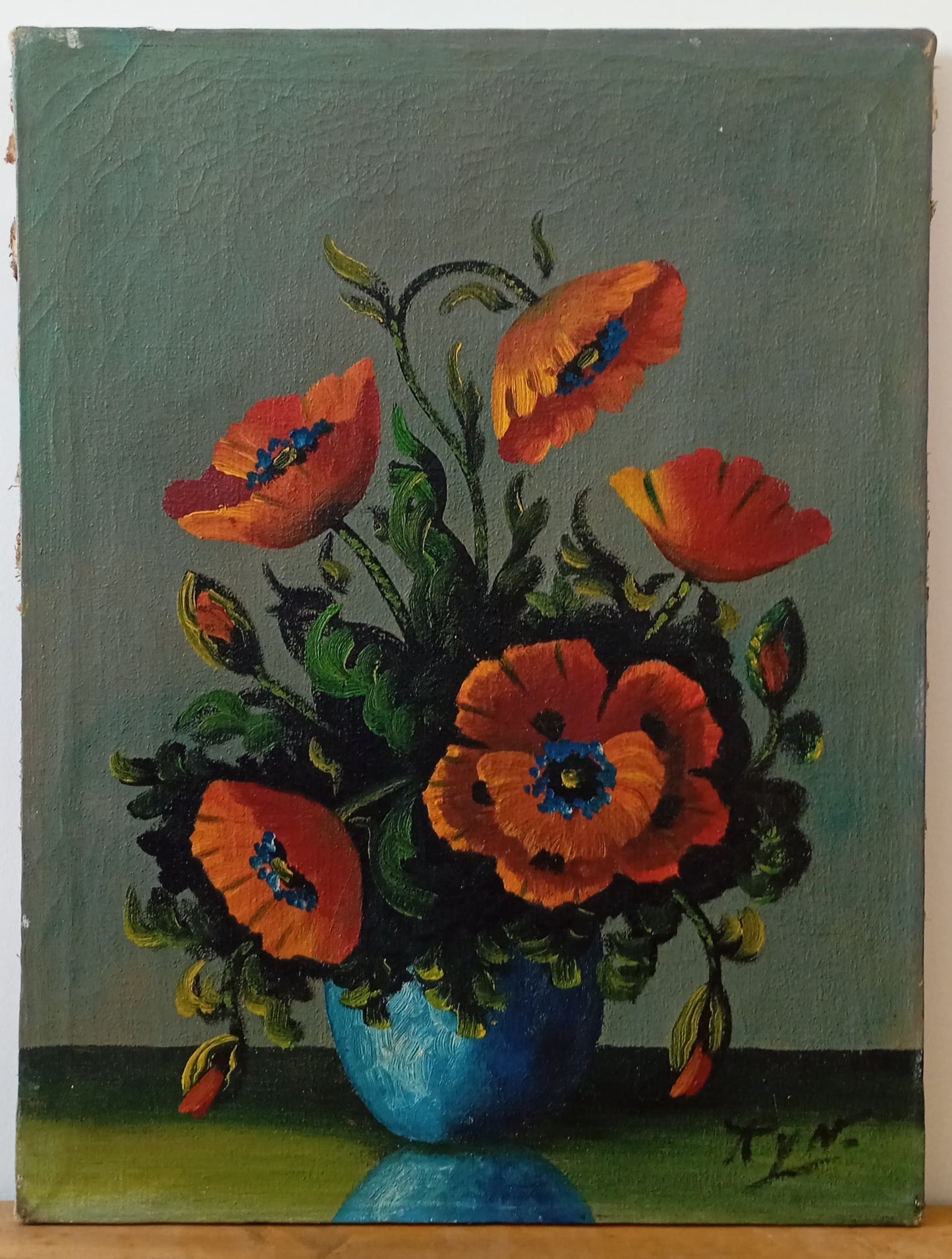 Nature morte aux coquelicots