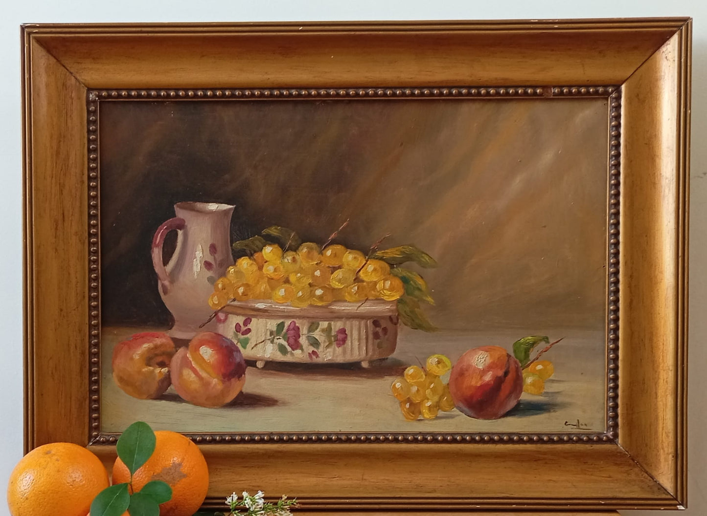 Nature morte ancienne aux fruits
