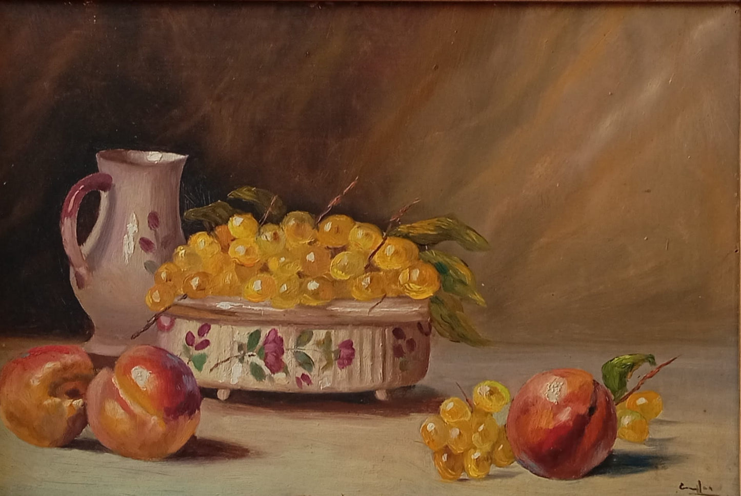 Nature morte ancienne aux fruits