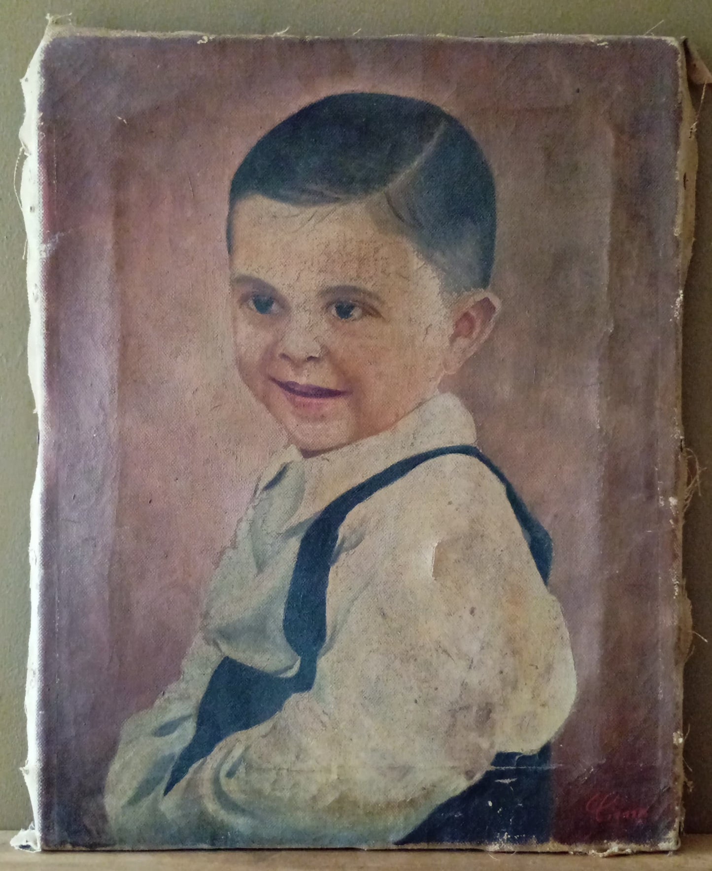 Portrait ancien d'un petit garçon