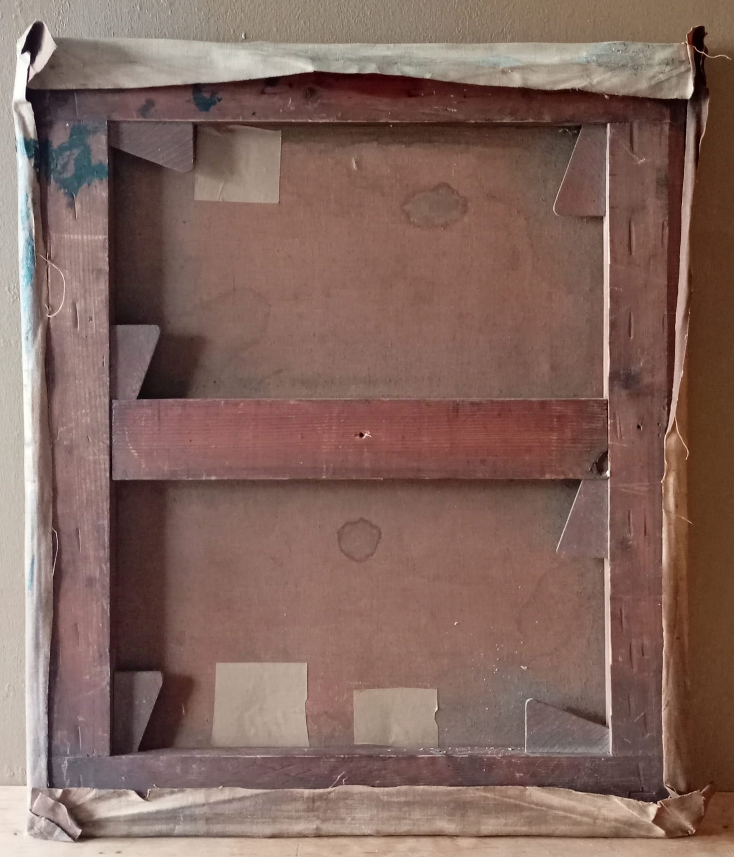 Old painting of a young girl at the river