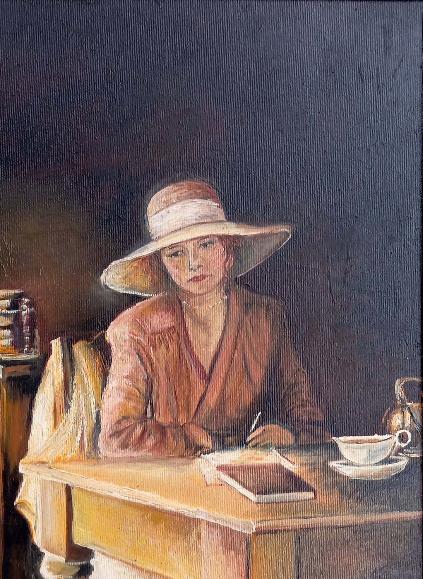 Portrait of an elegant woman at her desk