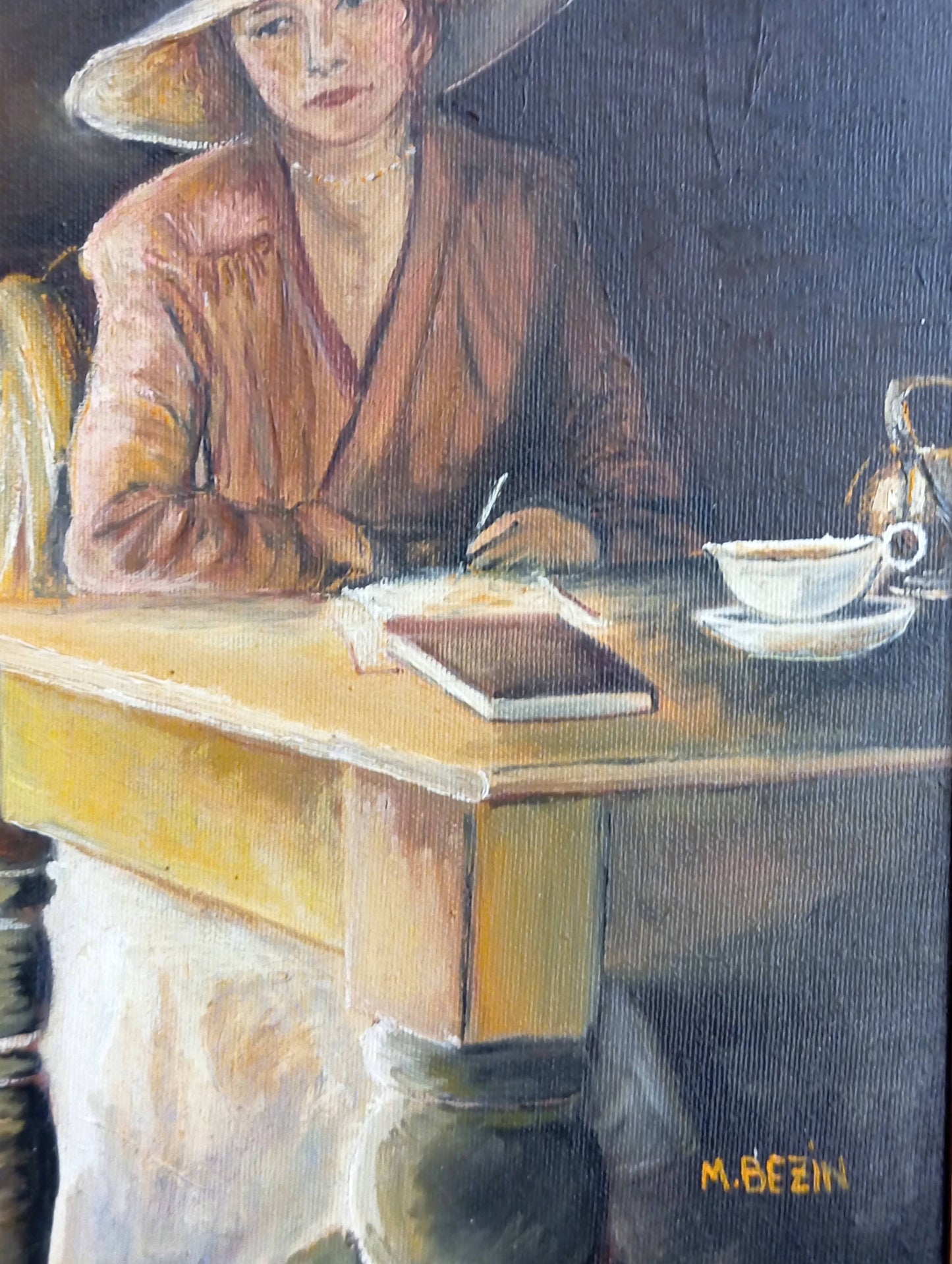 Portrait of an elegant woman at her desk
