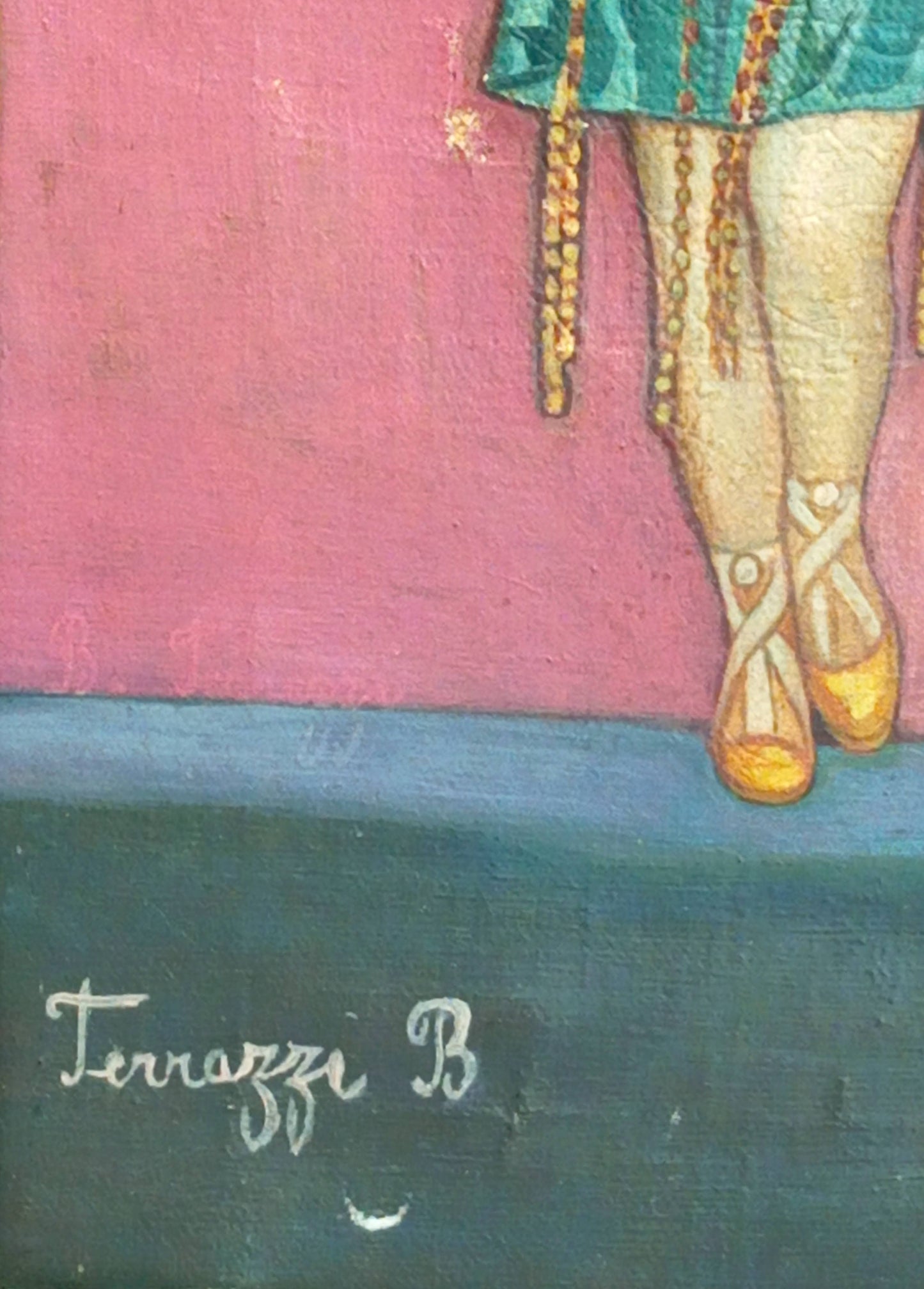 Portrait d'une danseuse aux perles