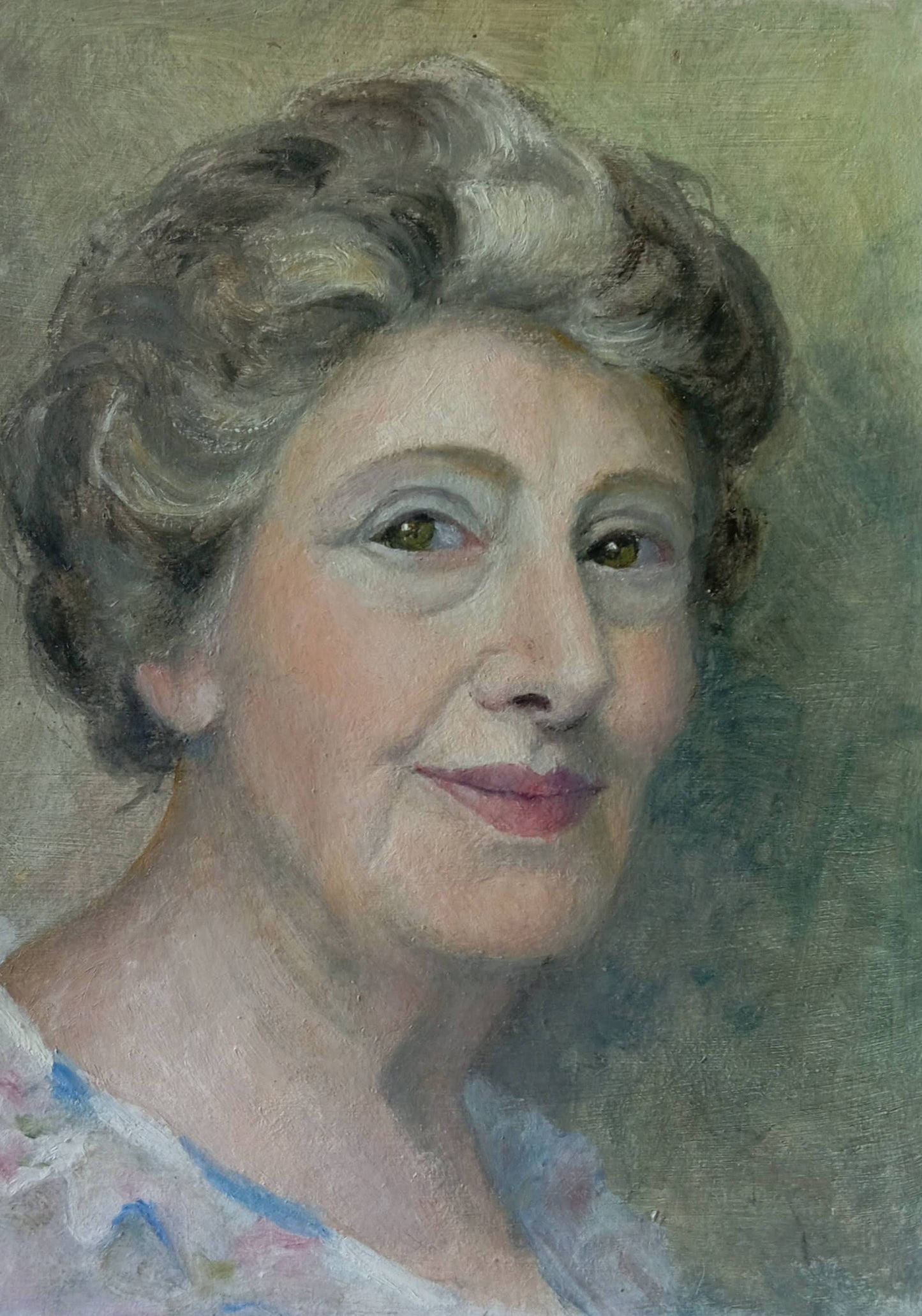 Portrait of a gray-haired lady