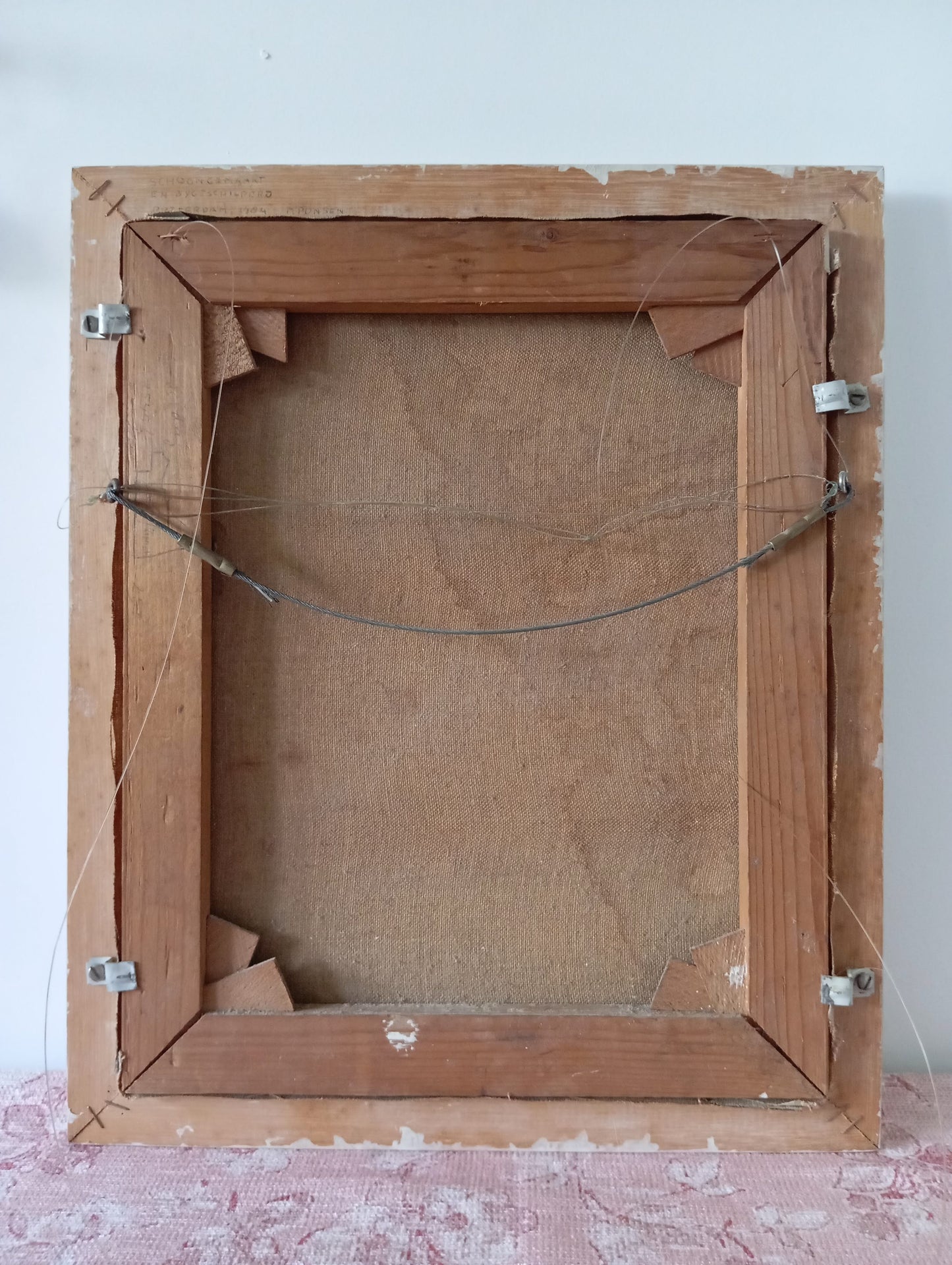 Painting scene of life. Two little girls in their daily life