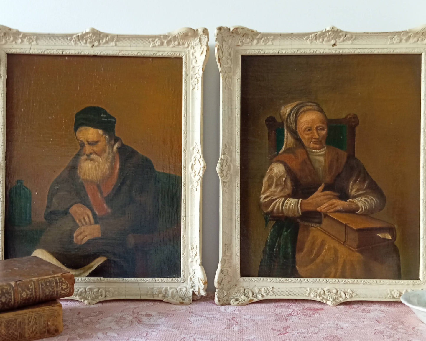 Paire de portraits. Peinture néerlandaise