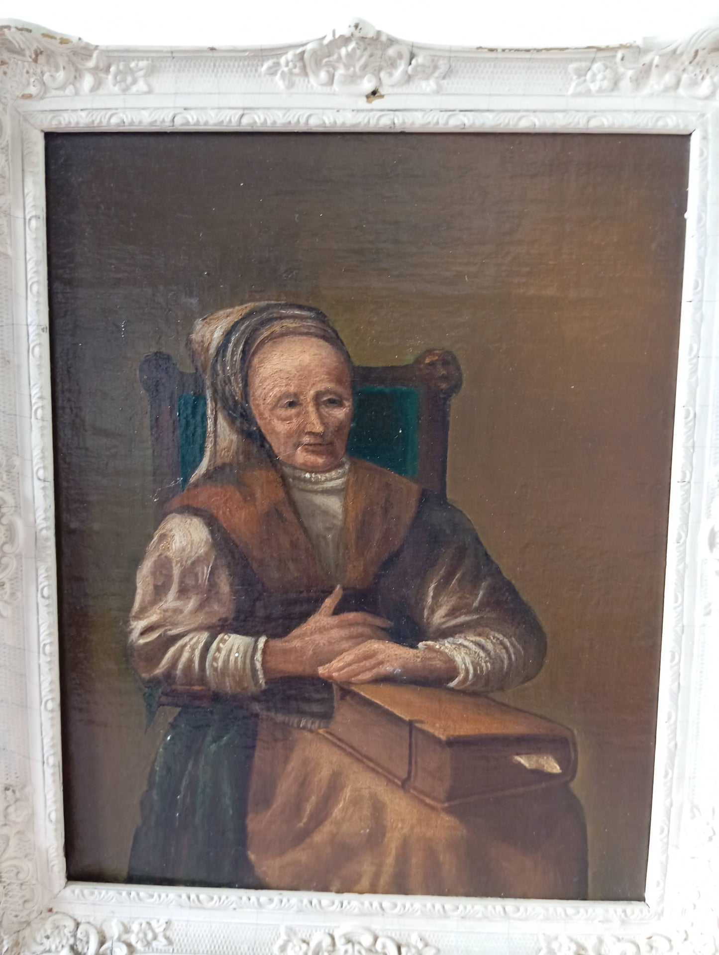 Paire de portraits. Peinture néerlandaise
