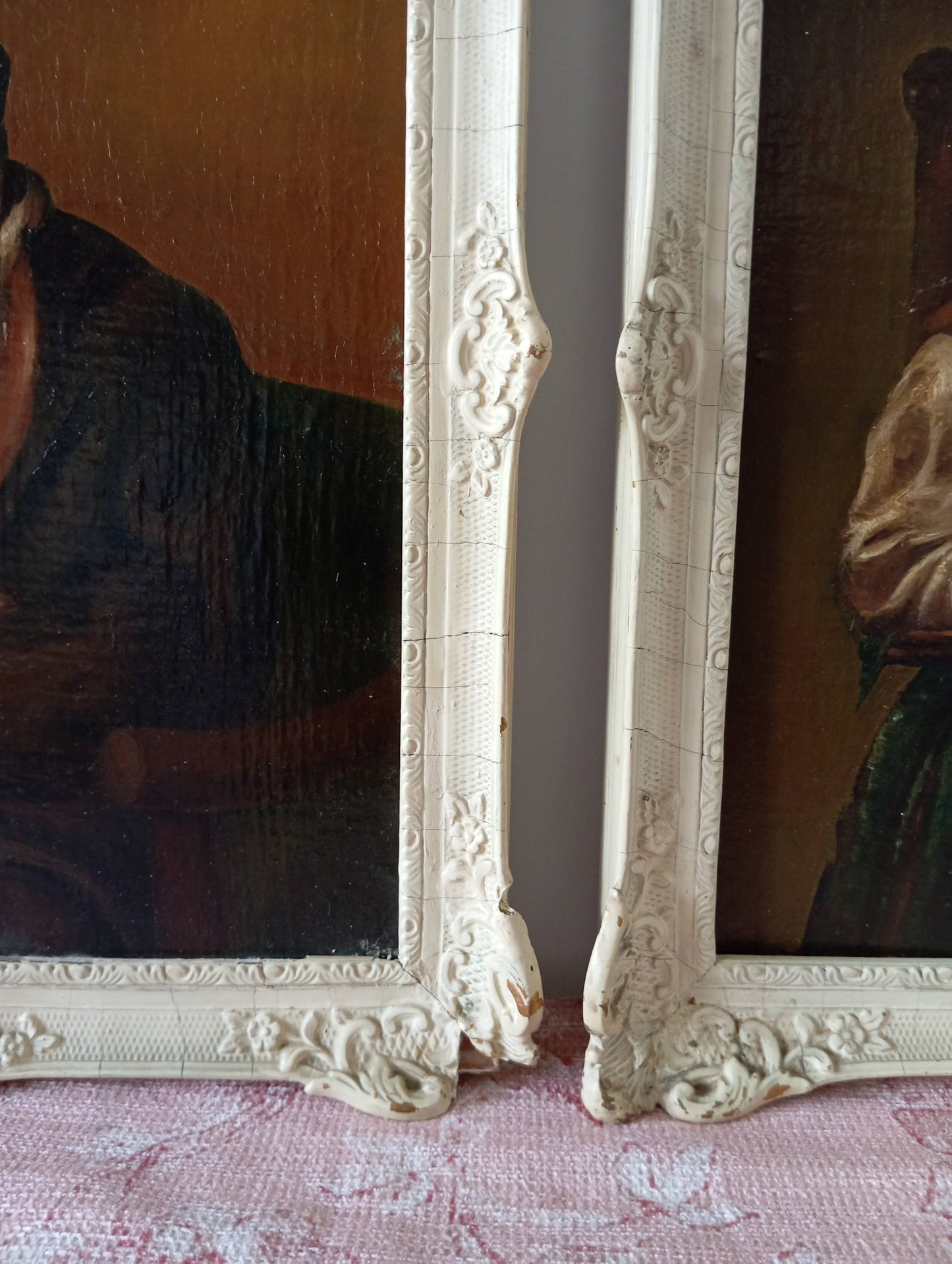 Paire de portraits. Peinture néerlandaise
