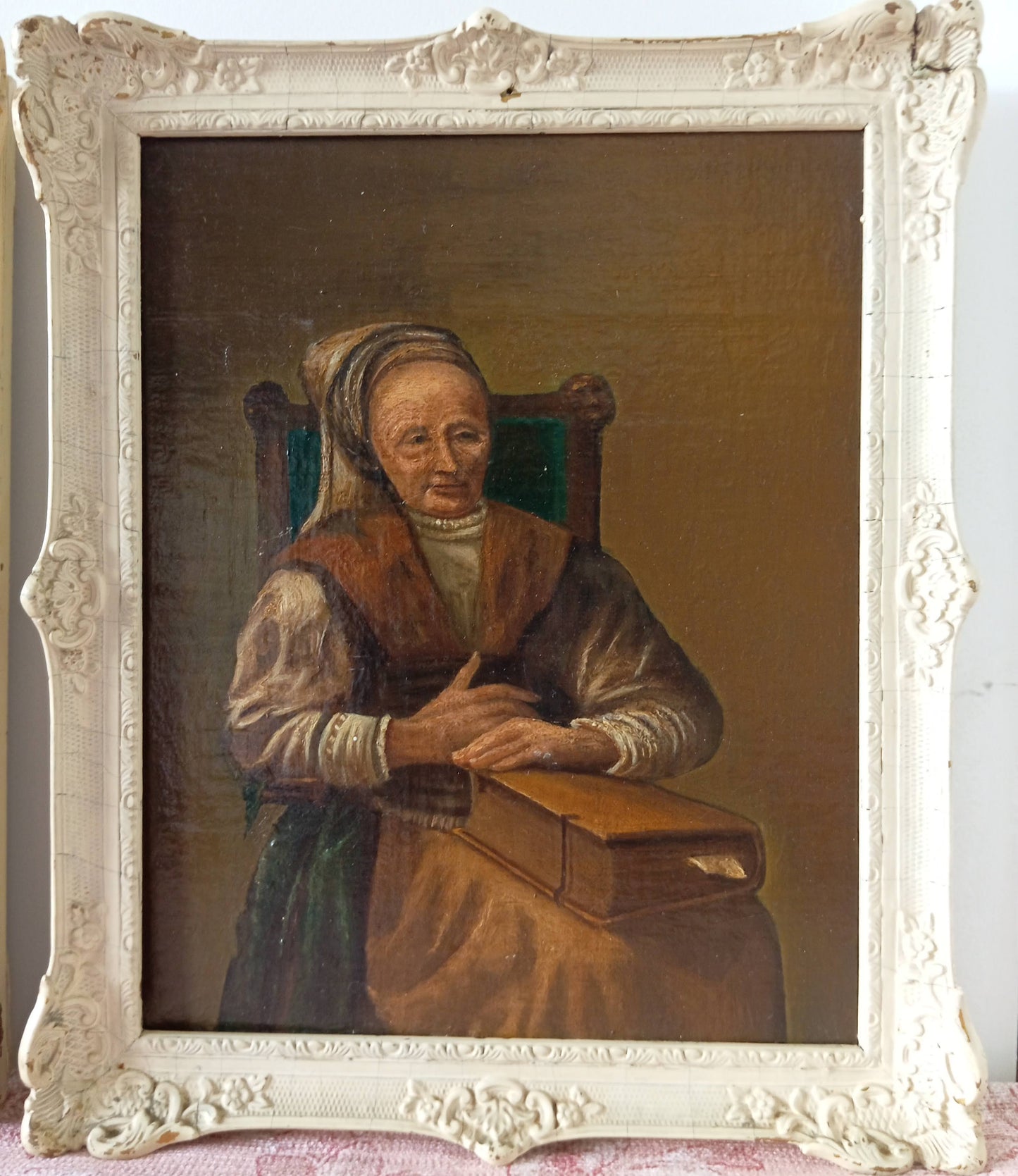 Paire de portraits. Peinture néerlandaise