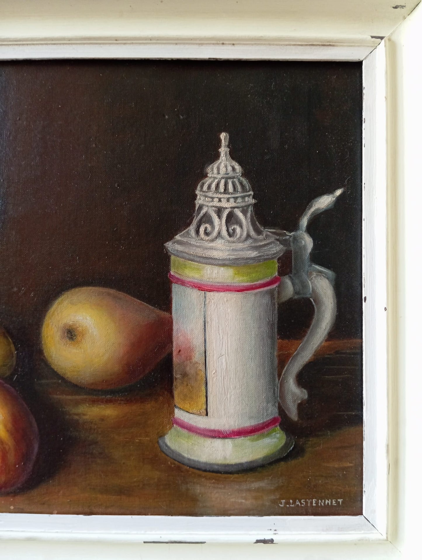 Nature morte. Chope et fruits