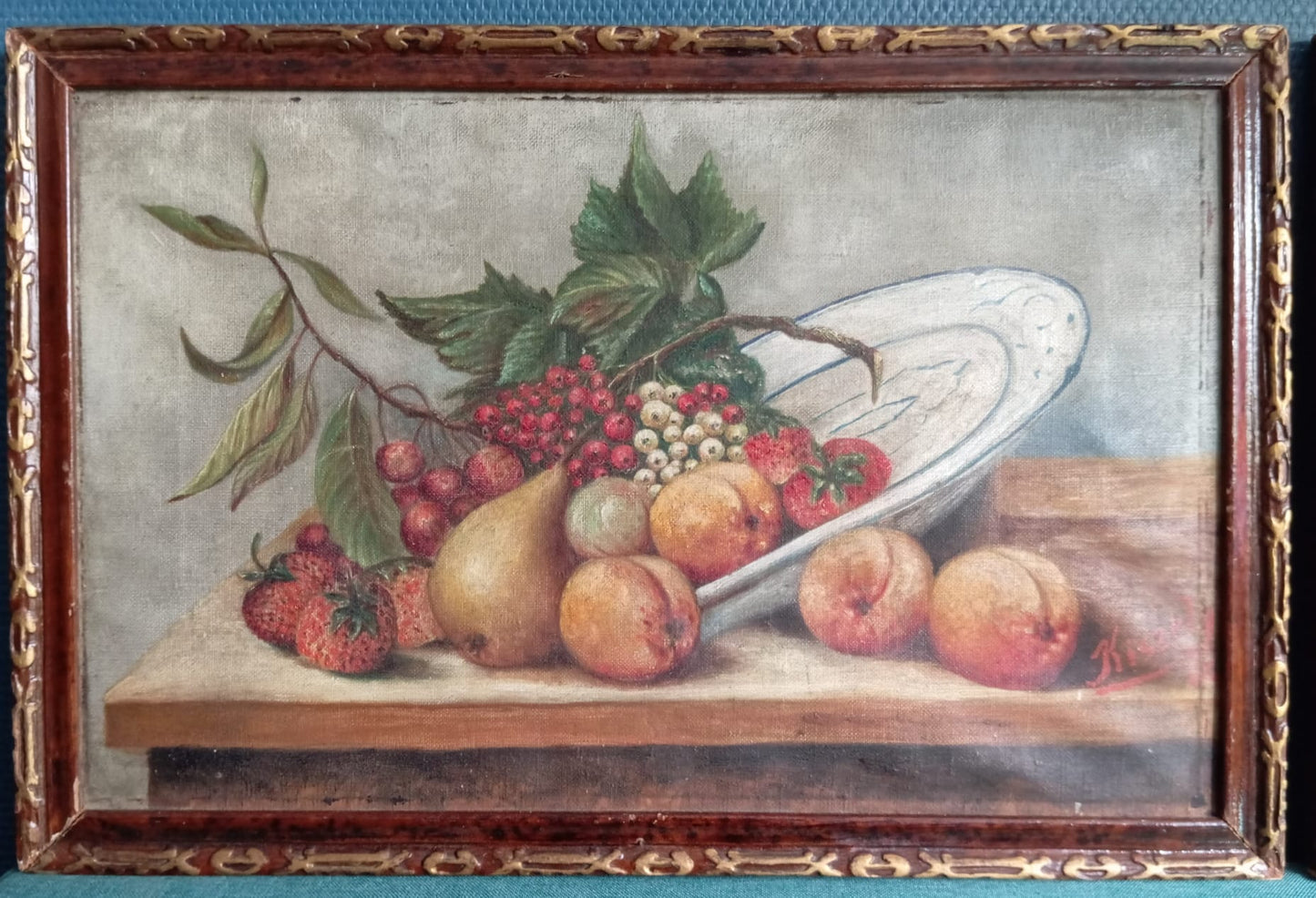 Paire de natures mortes aux fruits