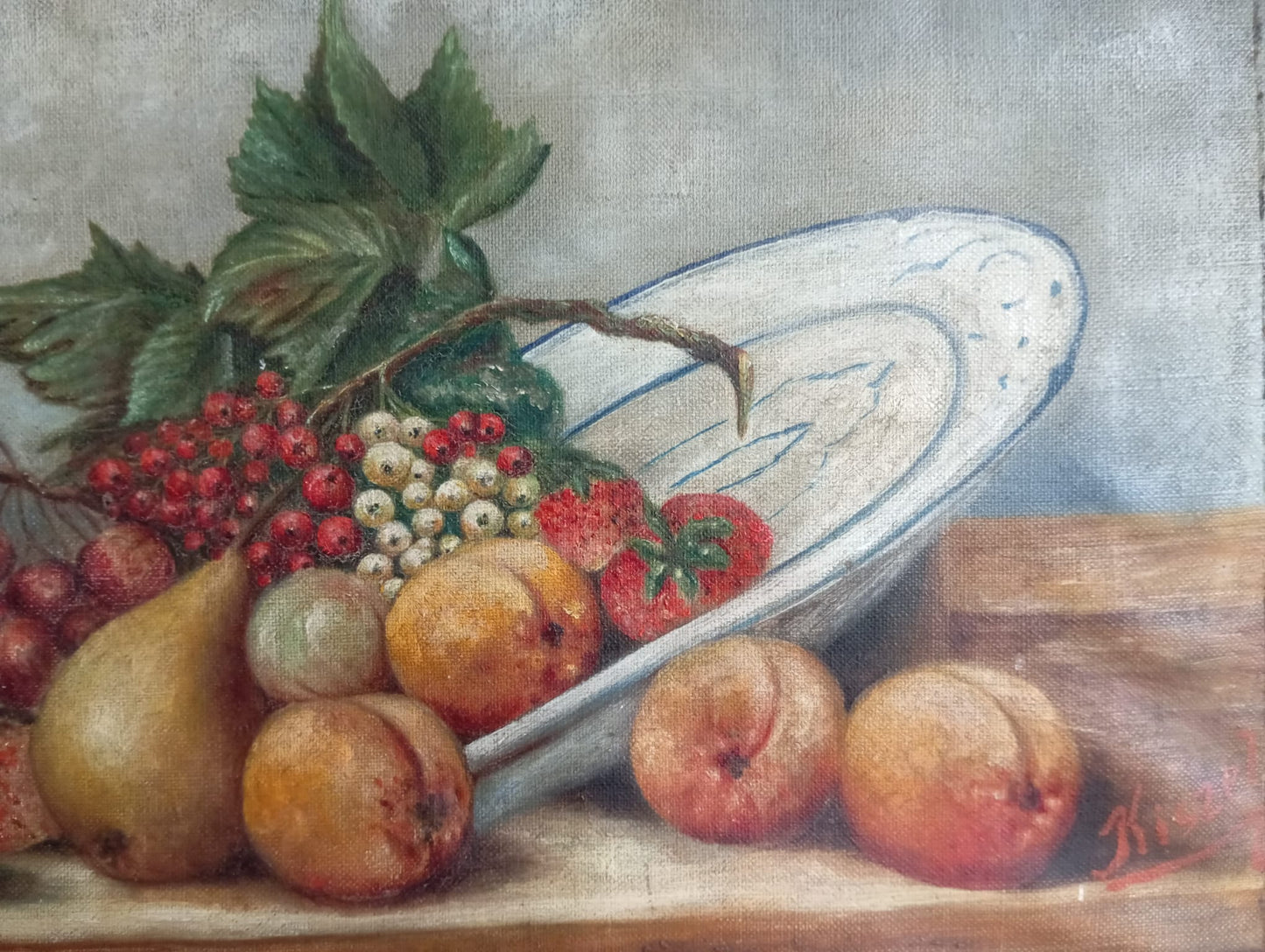 Paire de natures mortes aux fruits