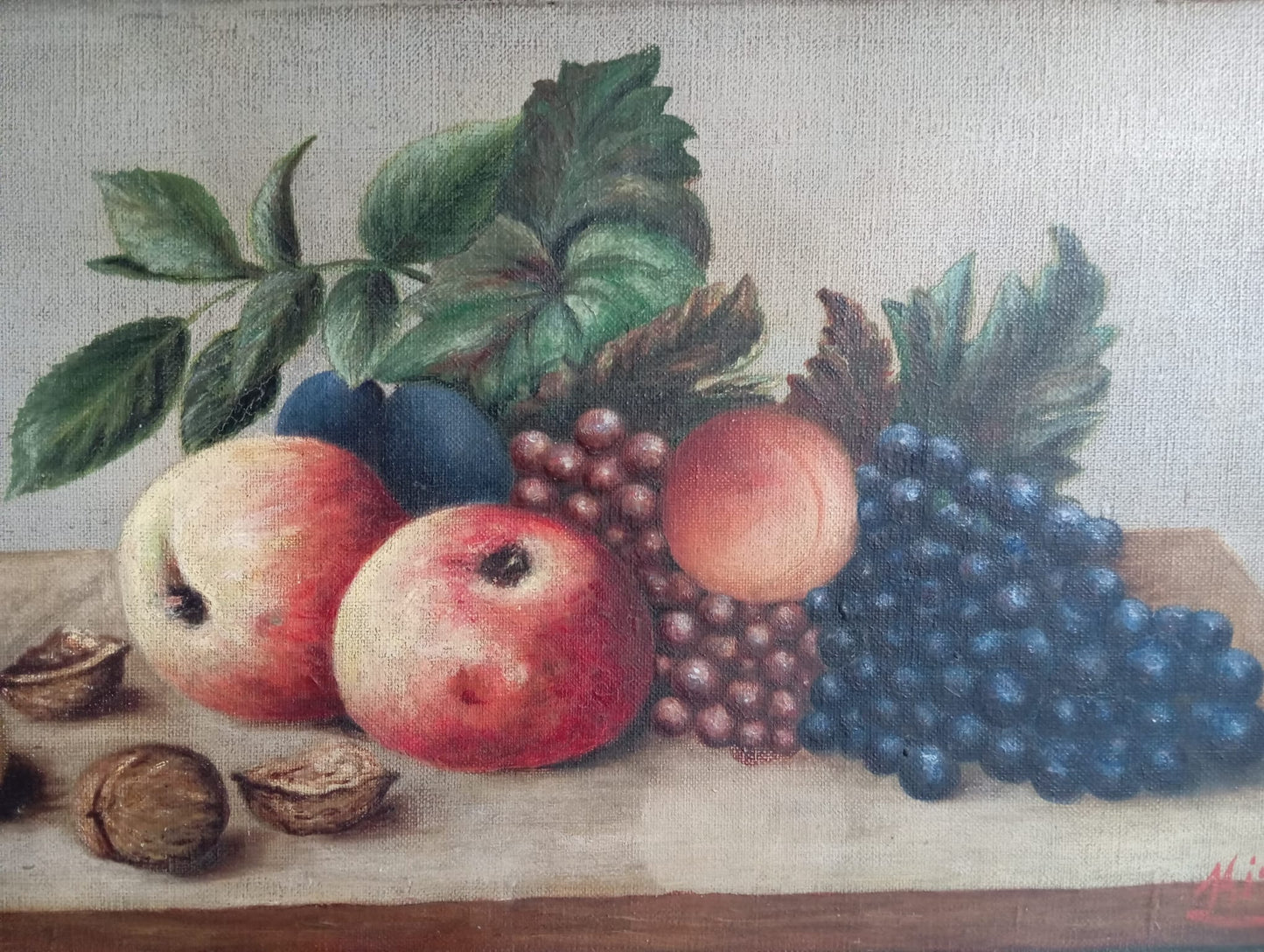 Paire de natures mortes aux fruits