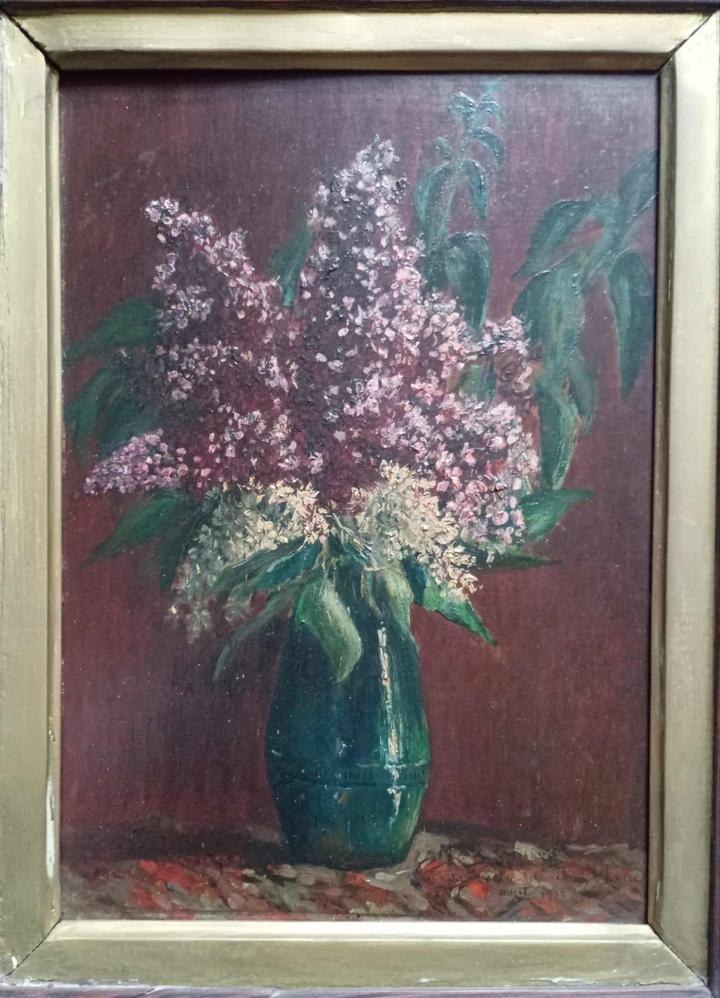 Nature morte. Bouquet de lilas