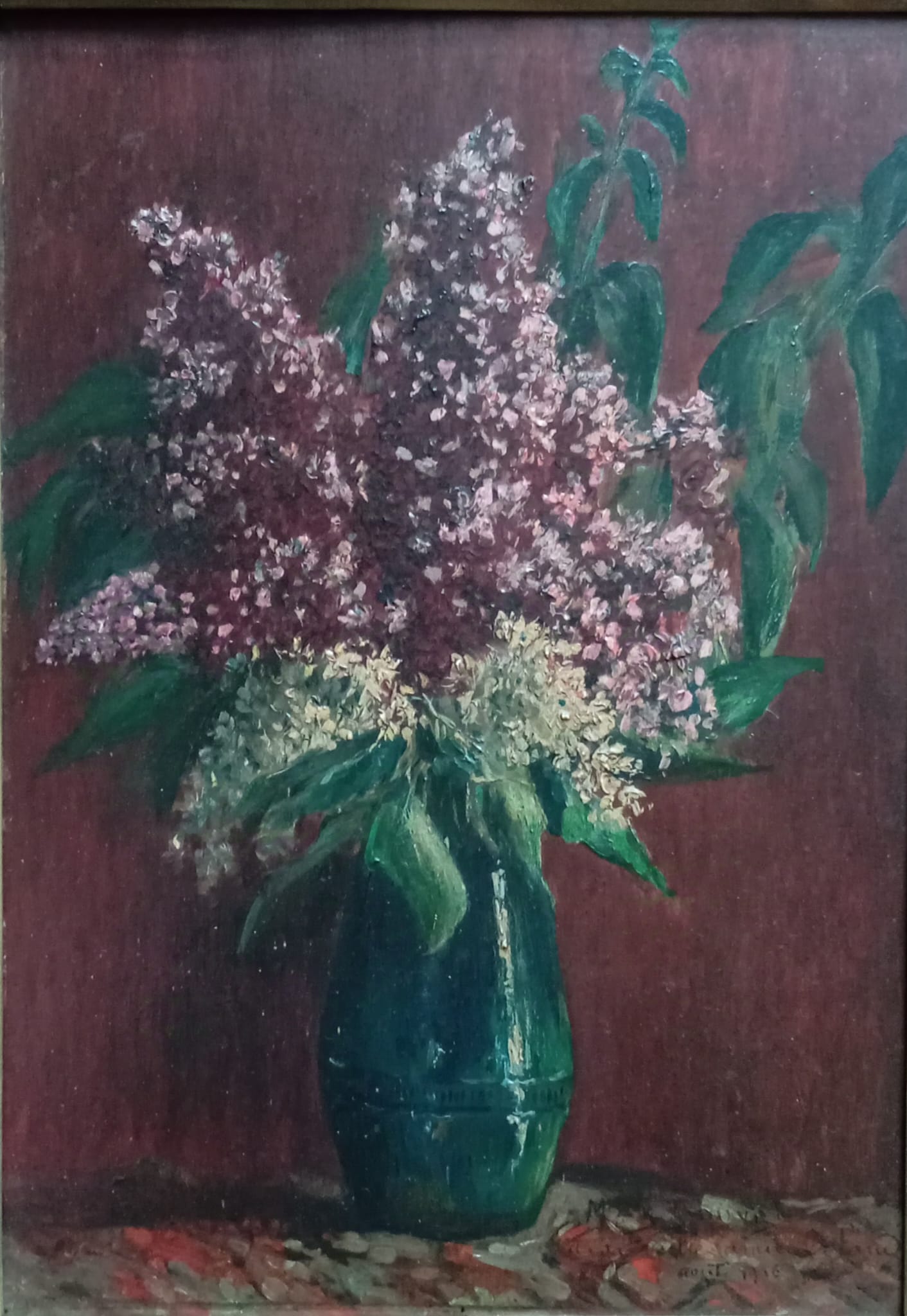 Nature morte. Bouquet de lilas