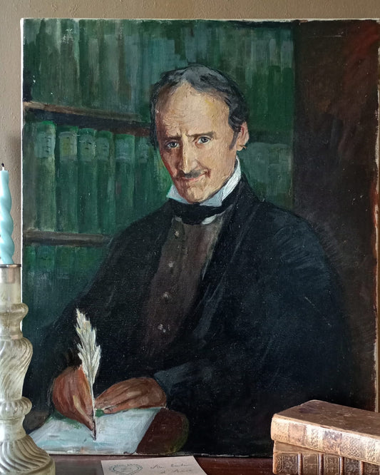 Portrait d'un homme qui écrit