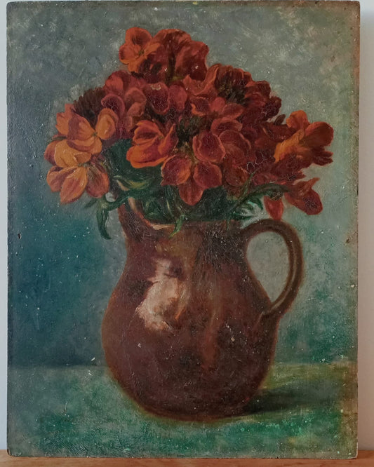 Nature morte. Bouquet de géraniums