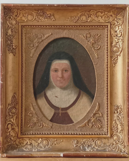 Portrait ancien d'une religieuse
