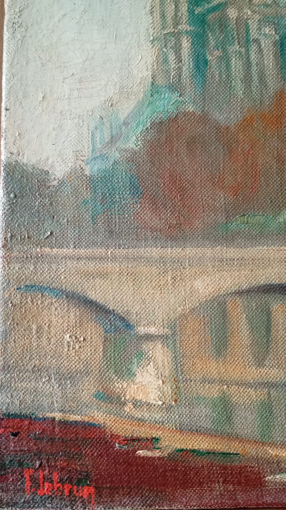 Tableau ancien Notre-Dame de Paris