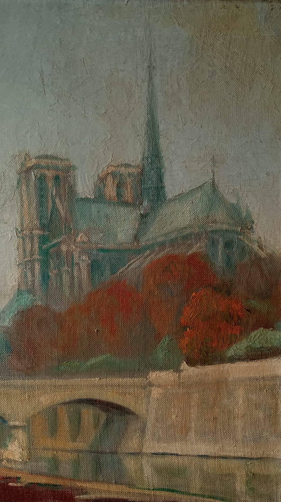 Tableau ancien Notre-Dame de Paris