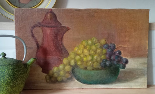 Nature morte. Pichet et raisin