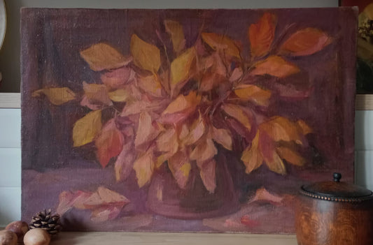 Nature morte aux feuilles d'automne