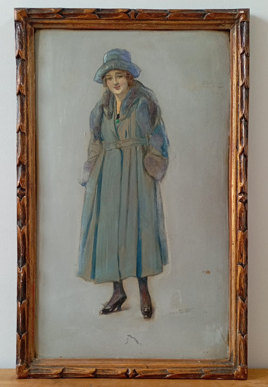 Portrait d'une femme en manteau
