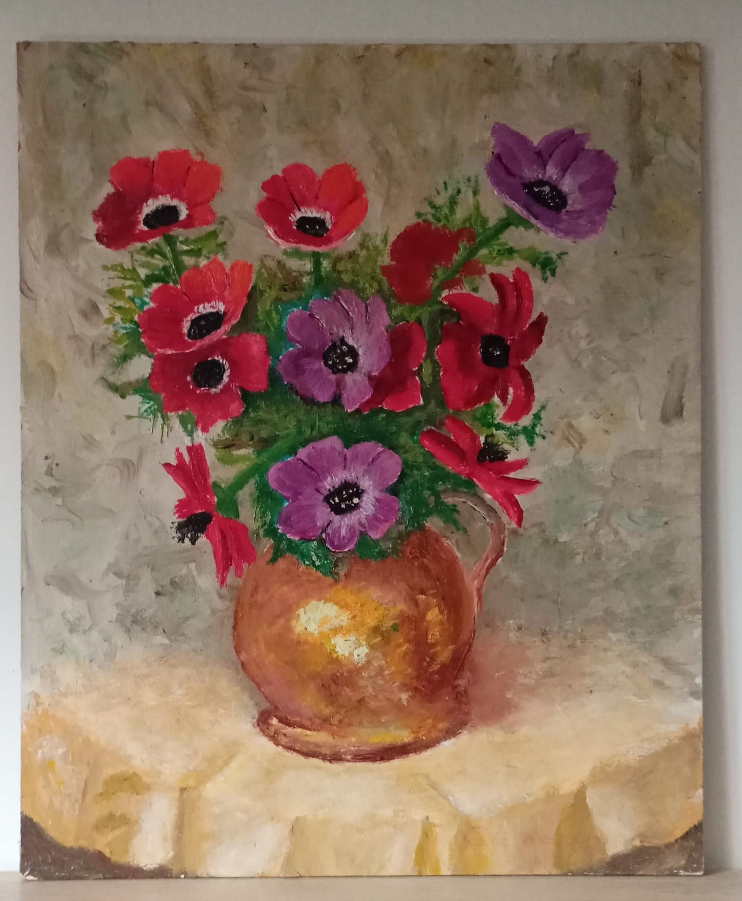 Still life. Bouquet of anemones