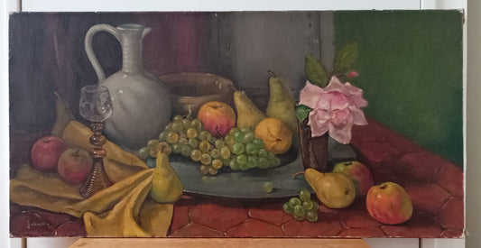 Nature morte. Fruits et fleur