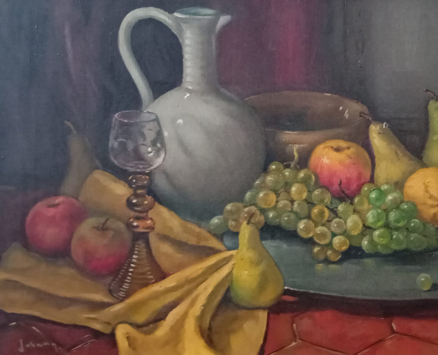 Nature morte. Fruits et fleur