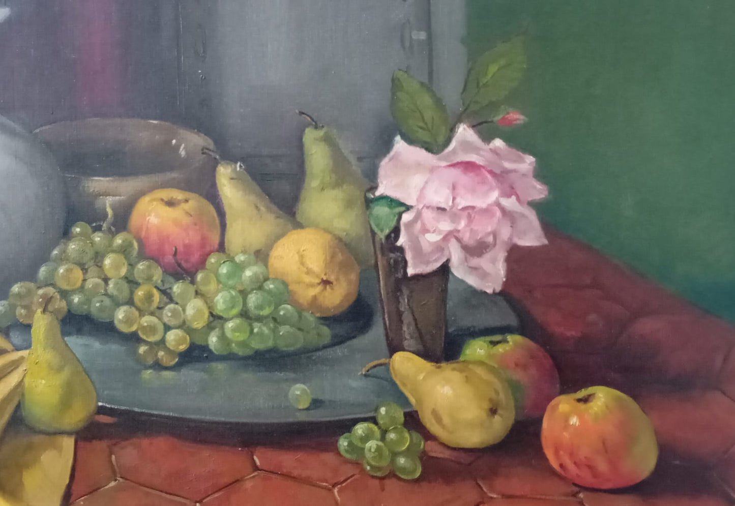 Nature morte. Fruits et fleur
