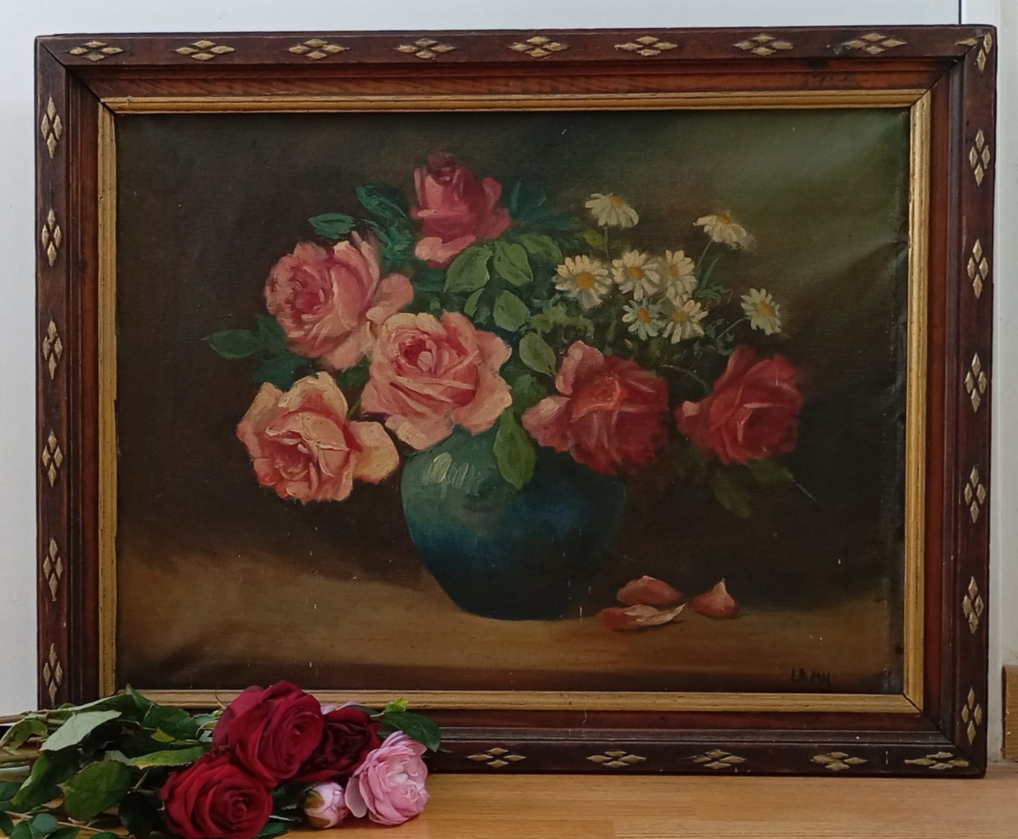 Nature morte aux roses