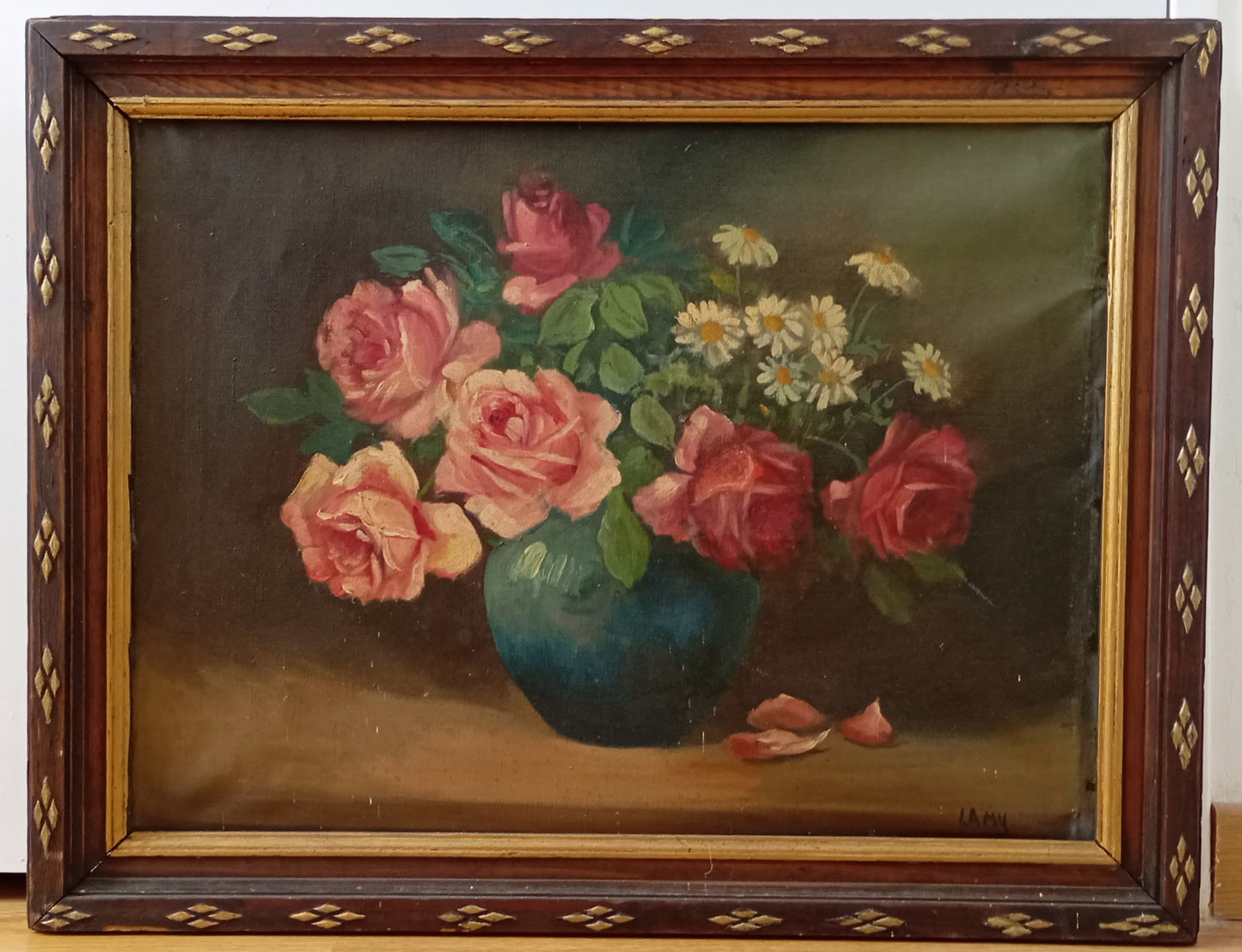 Nature morte aux roses