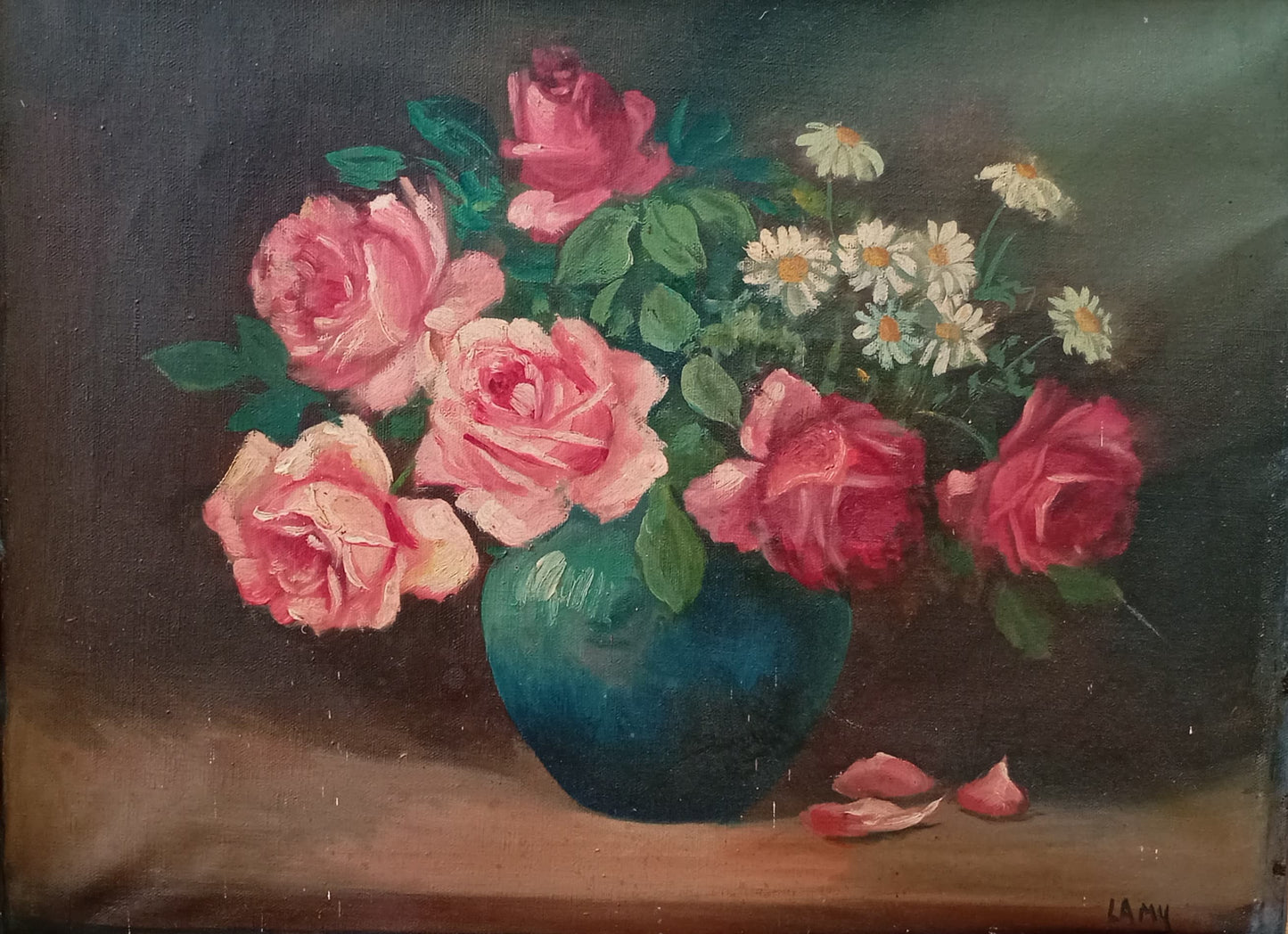 Nature morte aux roses