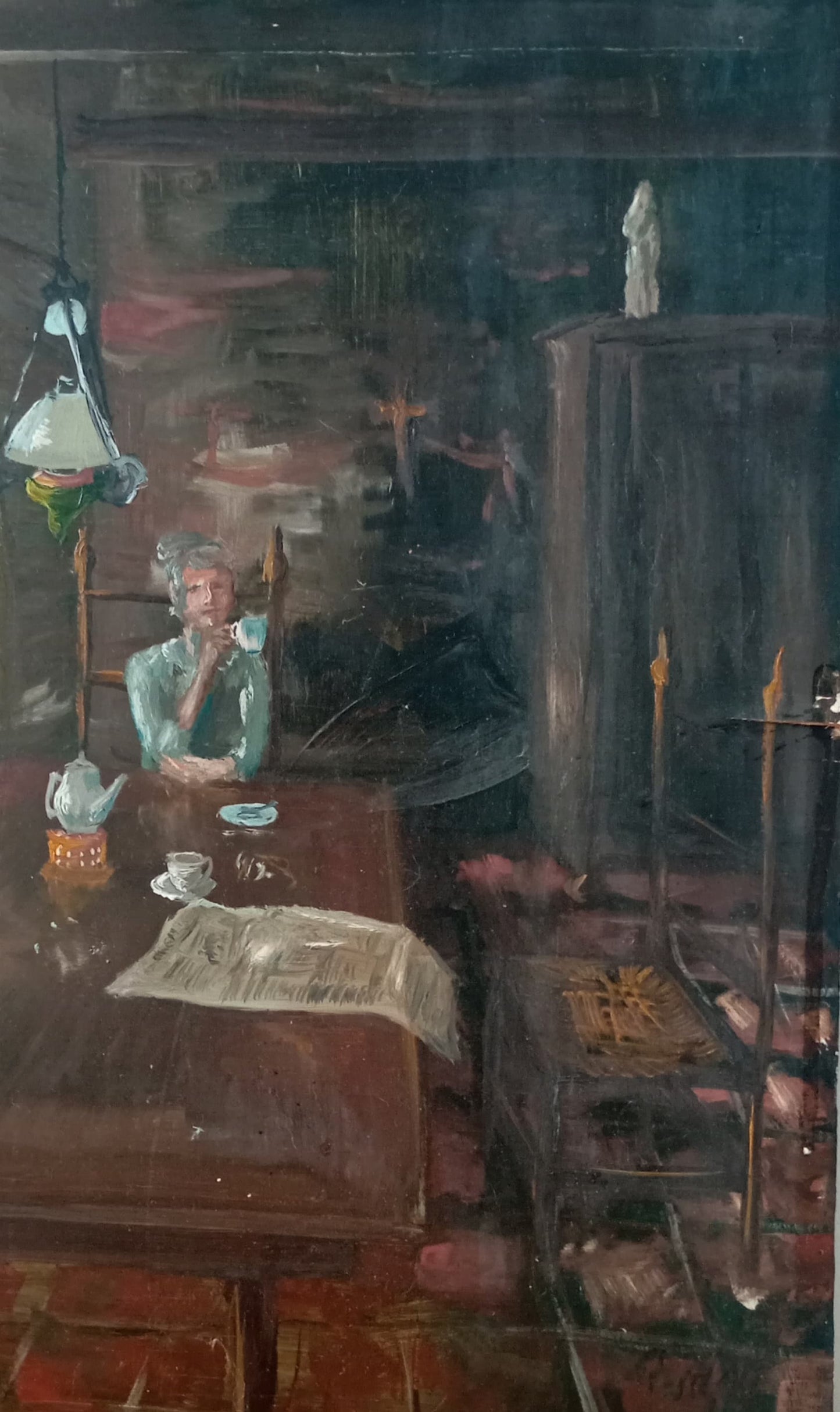 Tableau. Scène d'intérieur
