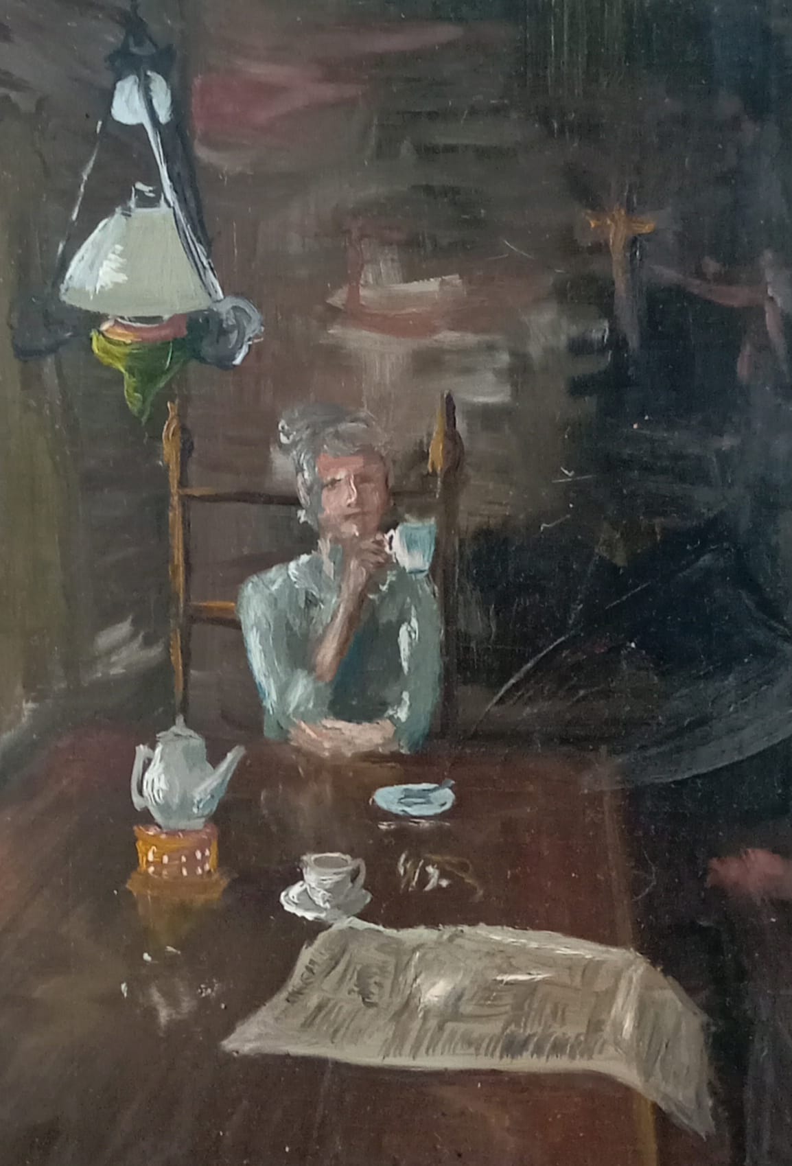 Tableau. Scène d'intérieur