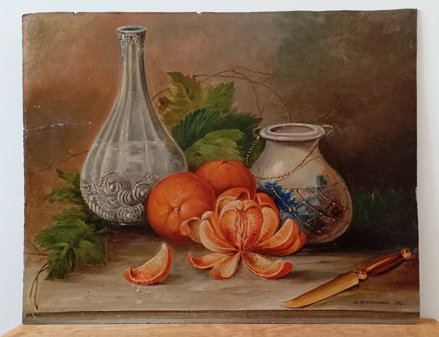 Nature morte ancienne aux fruits