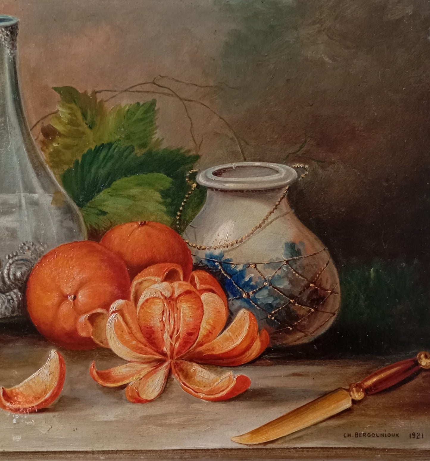 Nature morte ancienne aux fruits